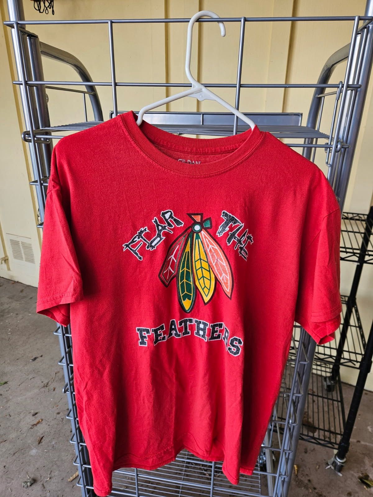 Gildan Chicago Blackhawks Fear The Feathers NHL Gildan Tee Size US L / EU 52-54 / 3 - 1 Thumbnail