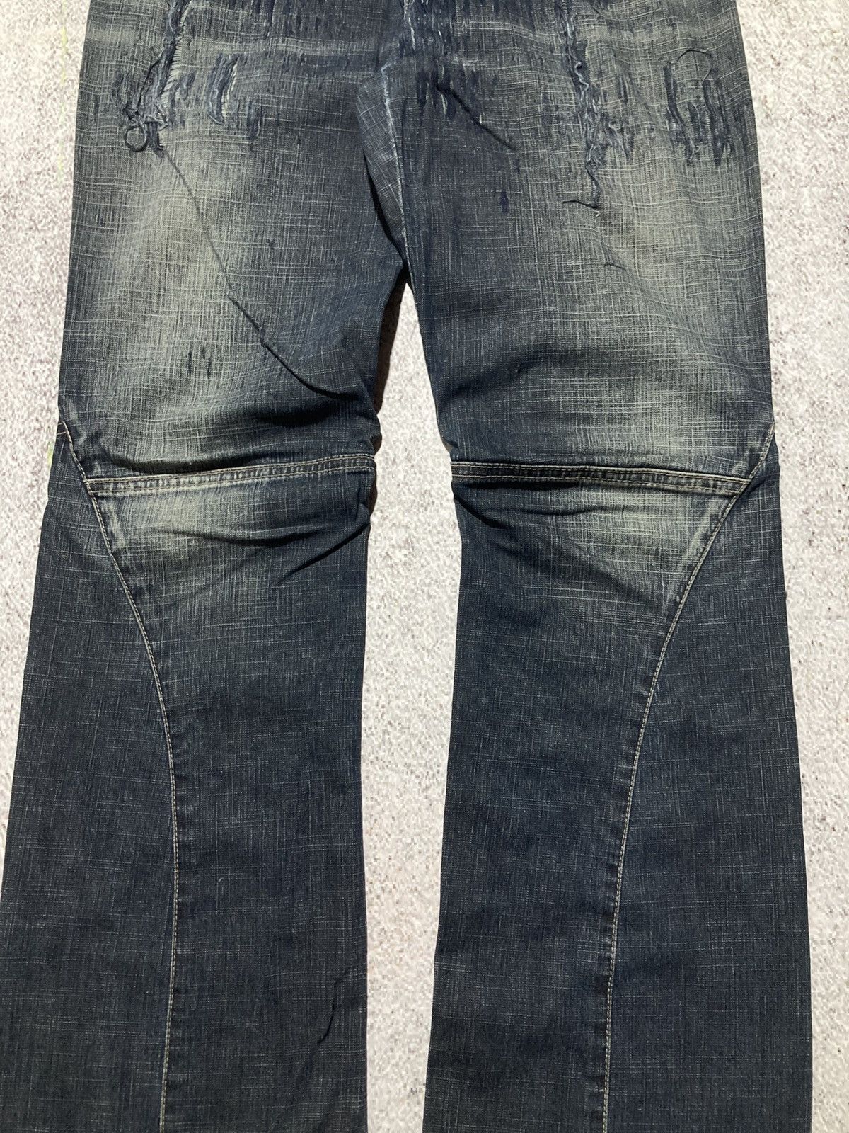 Marithe + Francois Girbaud 2000s Marithe + Francois Girbaud Distressed Bootcut Jeans Size US 28 / EU 44 - 6 Thumbnail