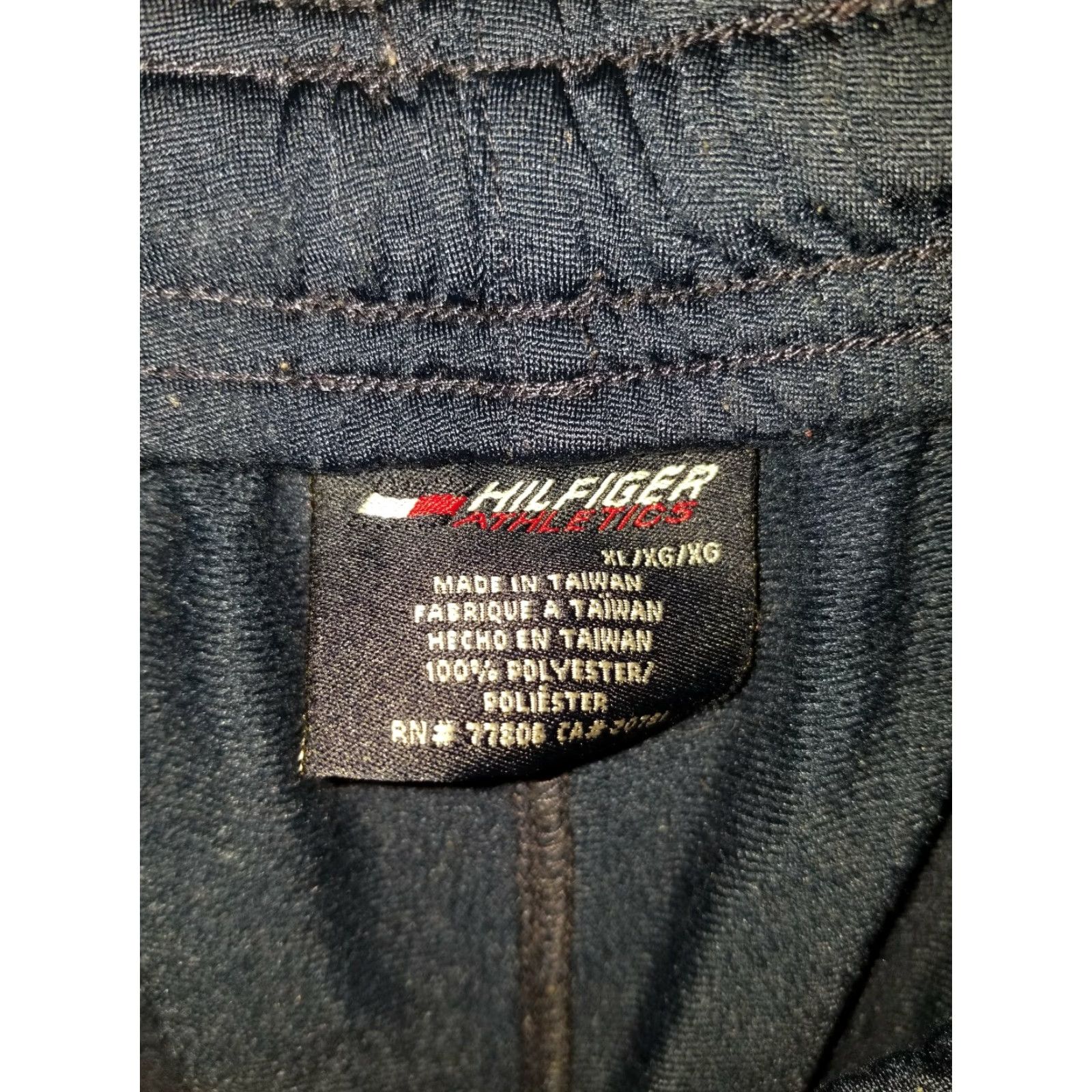 Tommy Hilfiger VINTAGE Tommy Hilfiger Athletics Sweatpants Trackpants Mens XL Blue Sweatpants Ankle Zipper Drawstring Elastic Waist Sport Pants Athleisure Size US 36 / EU 52 - 6 Thumbnail