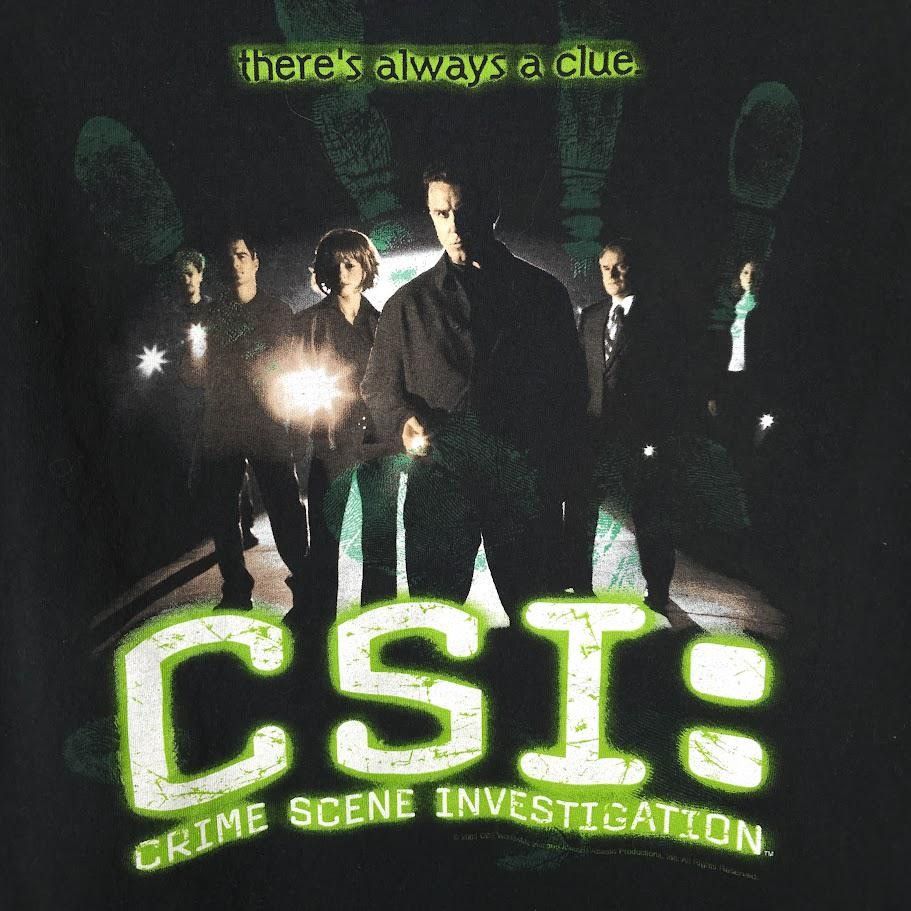 Vintage Vintage CSI T Shirt Mens Size Large Black Y2K 2001 Crime Size US L / EU 52-54 / 3 - 4 Thumbnail