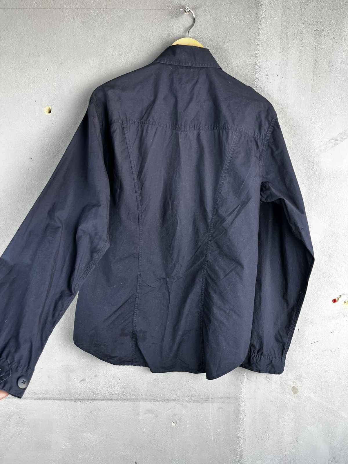 Giorgio Armani Armani Jeans Vintage Utility Military Navy Zip Shirt Size M Size US M / EU 48-50 / 2 - 8 Thumbnail