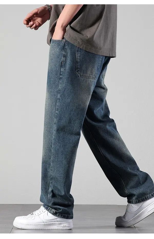 Japanese Brand Vintage straight outdoor washed all-match wide-leg jeans Size US 32 / EU 48 - 3 Thumbnail