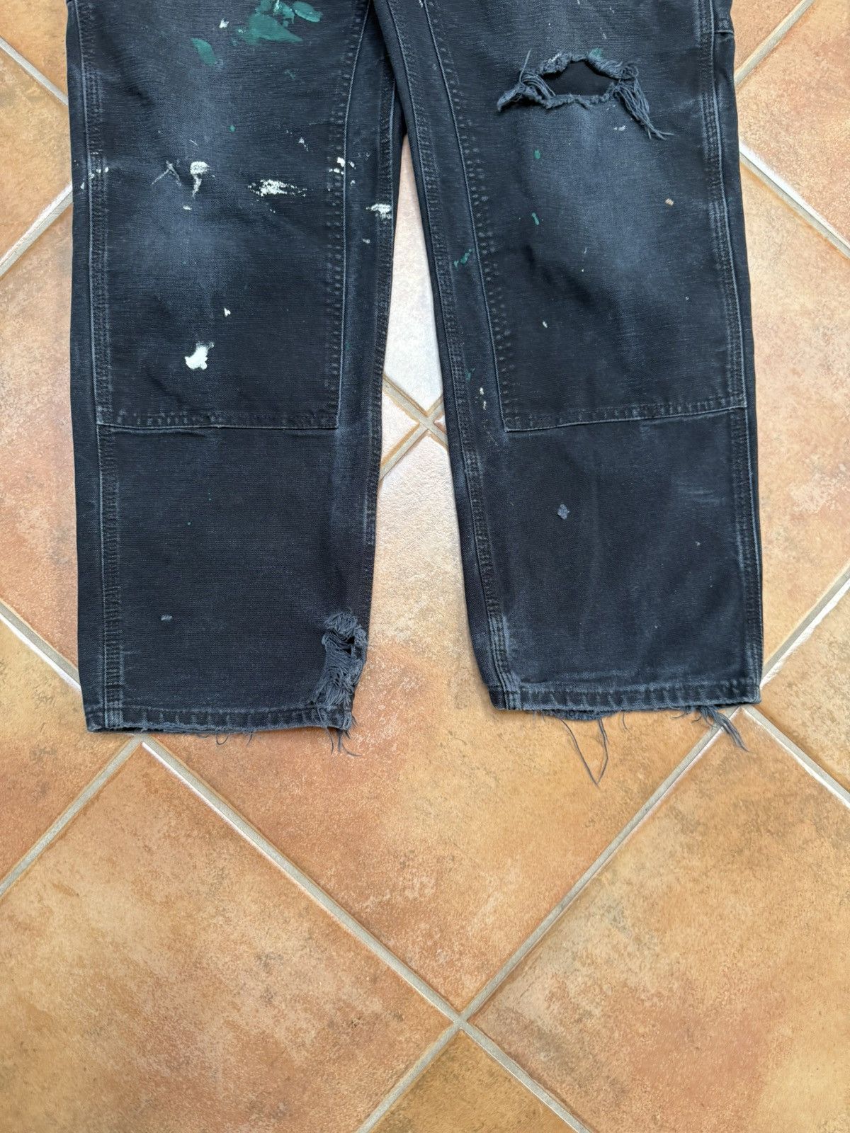Carhartt Vintage Faded and Distressed Carhartt Double Knees Size US 33 - 3 Thumbnail