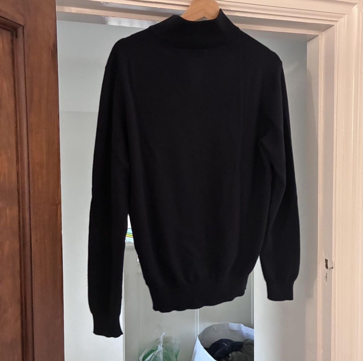 Loro piana baby cashmere quarter zip size 48/medium