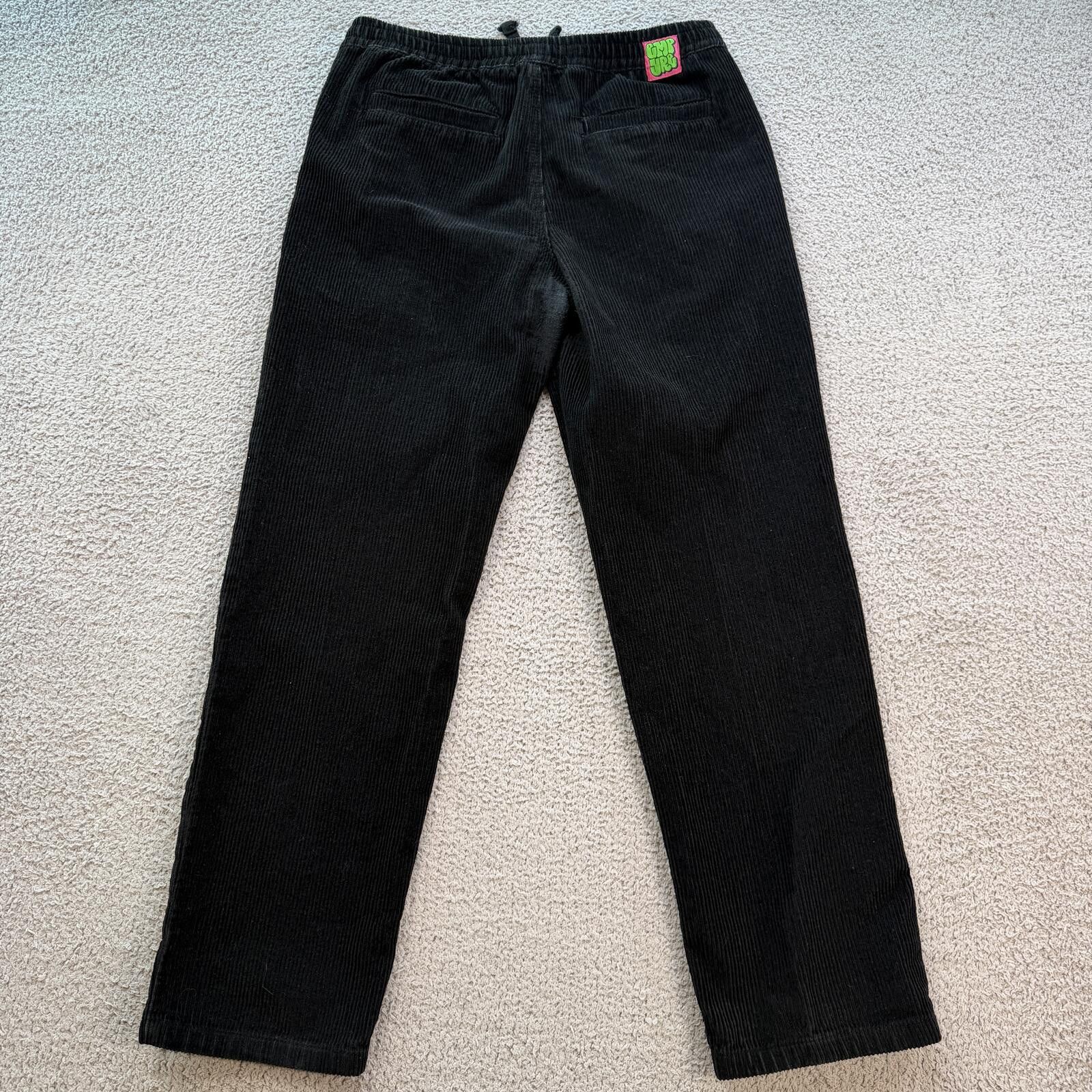 Empyre Y2K Empyre Black Corduroy Baggy Skate Pants Wide Leg M Size US 32 / EU 48 - 2 Thumbnail