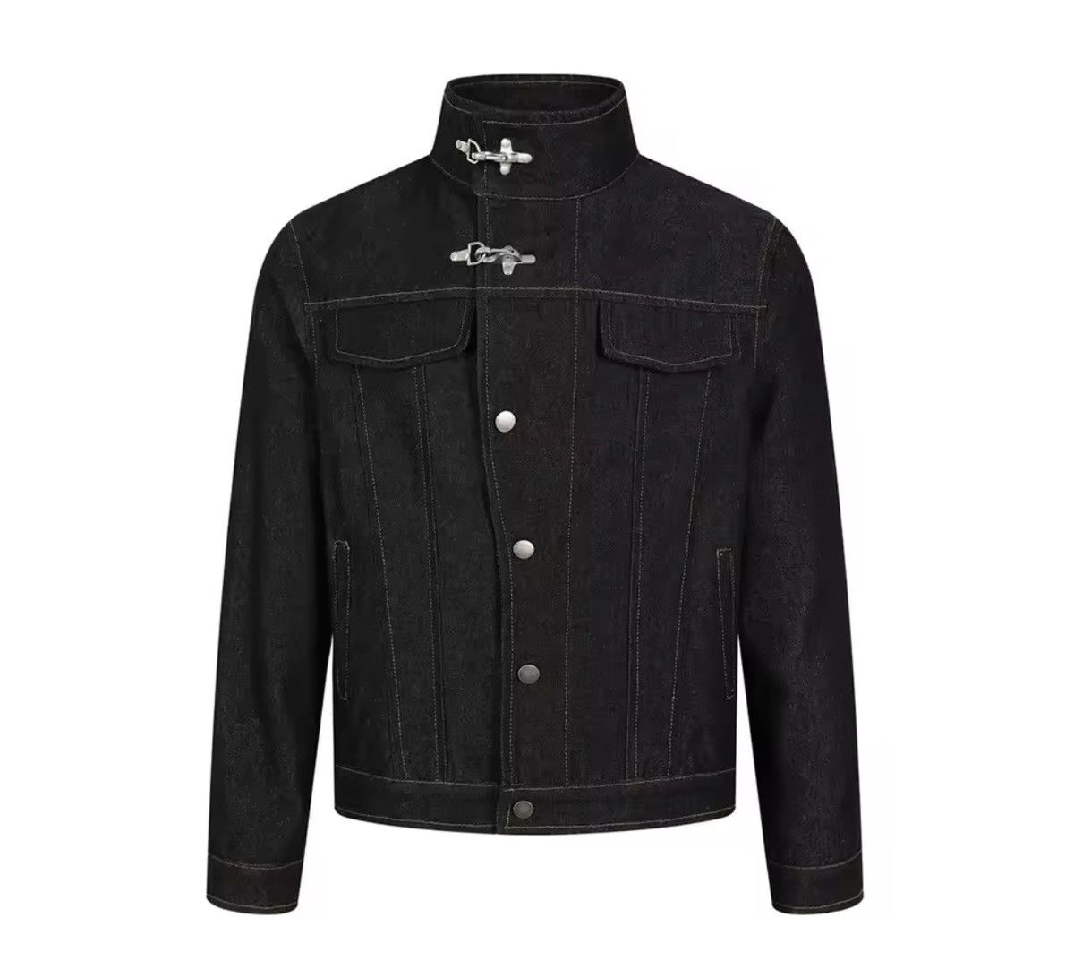 Japanese Brand TOGGLE-FASTENER DENIM JACKET Size US M / EU 48-50 / 2 - 1 Thumbnail