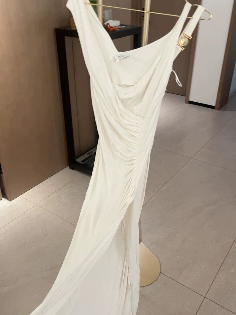 Versace Versace White slit dress Size XS / US 0-2 / IT 36-38 - 6 Thumbnail