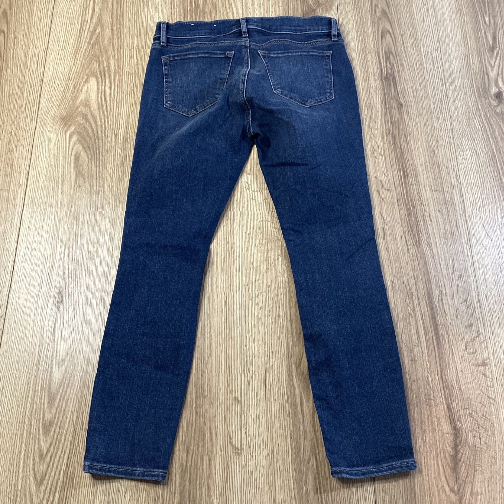 Loft VINTAGE LOFT Womens Jeans Skinny Fit 4P Petites Mid-Rise Blue Denim 2010s Size 27" / US 4 / IT 40 - 4 Thumbnail
