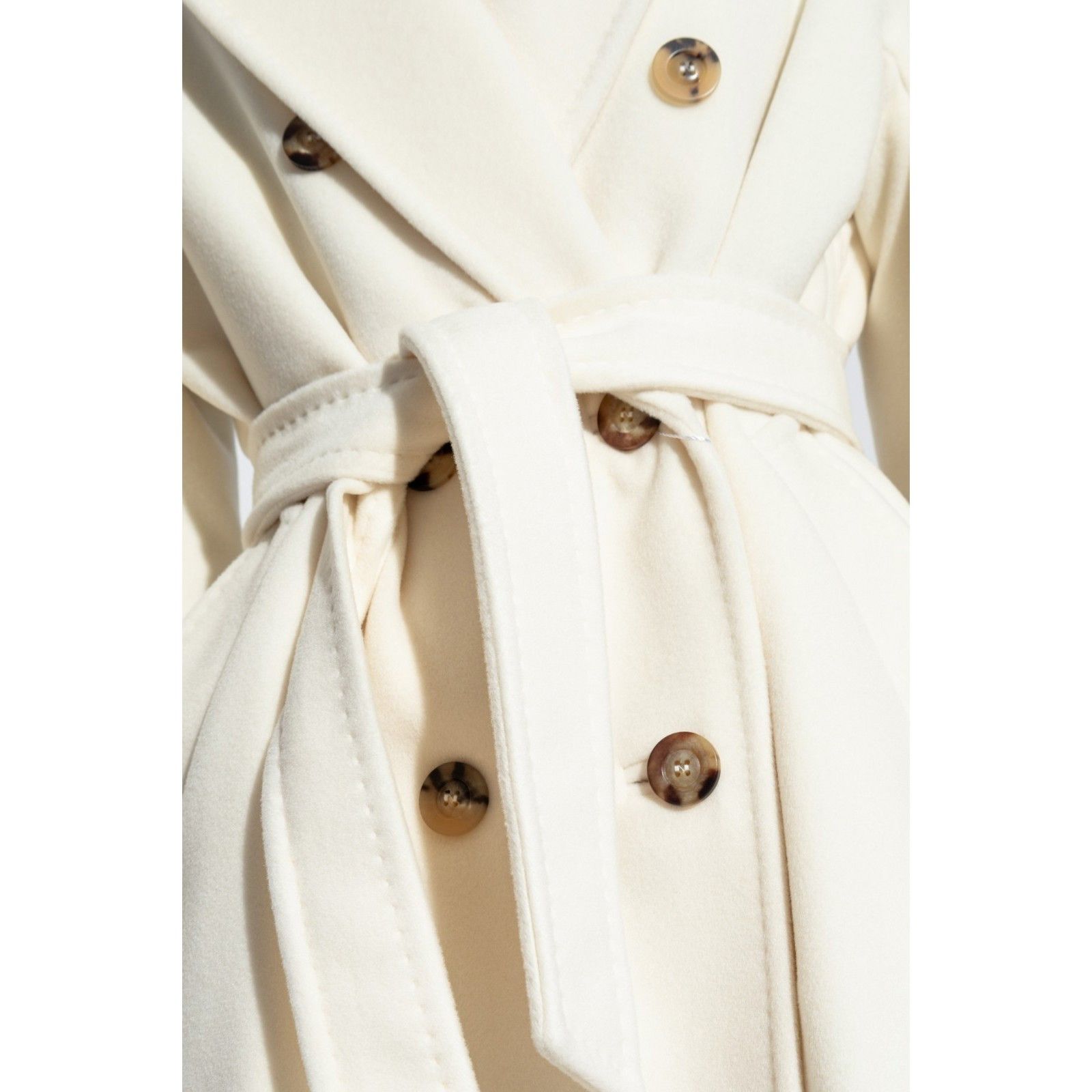 Max Mara MAX MARA Madame Icon White Wool Long Coat New & Authentic (W Size M / US 6-8 / IT 42-44 - 2 Thumbnail