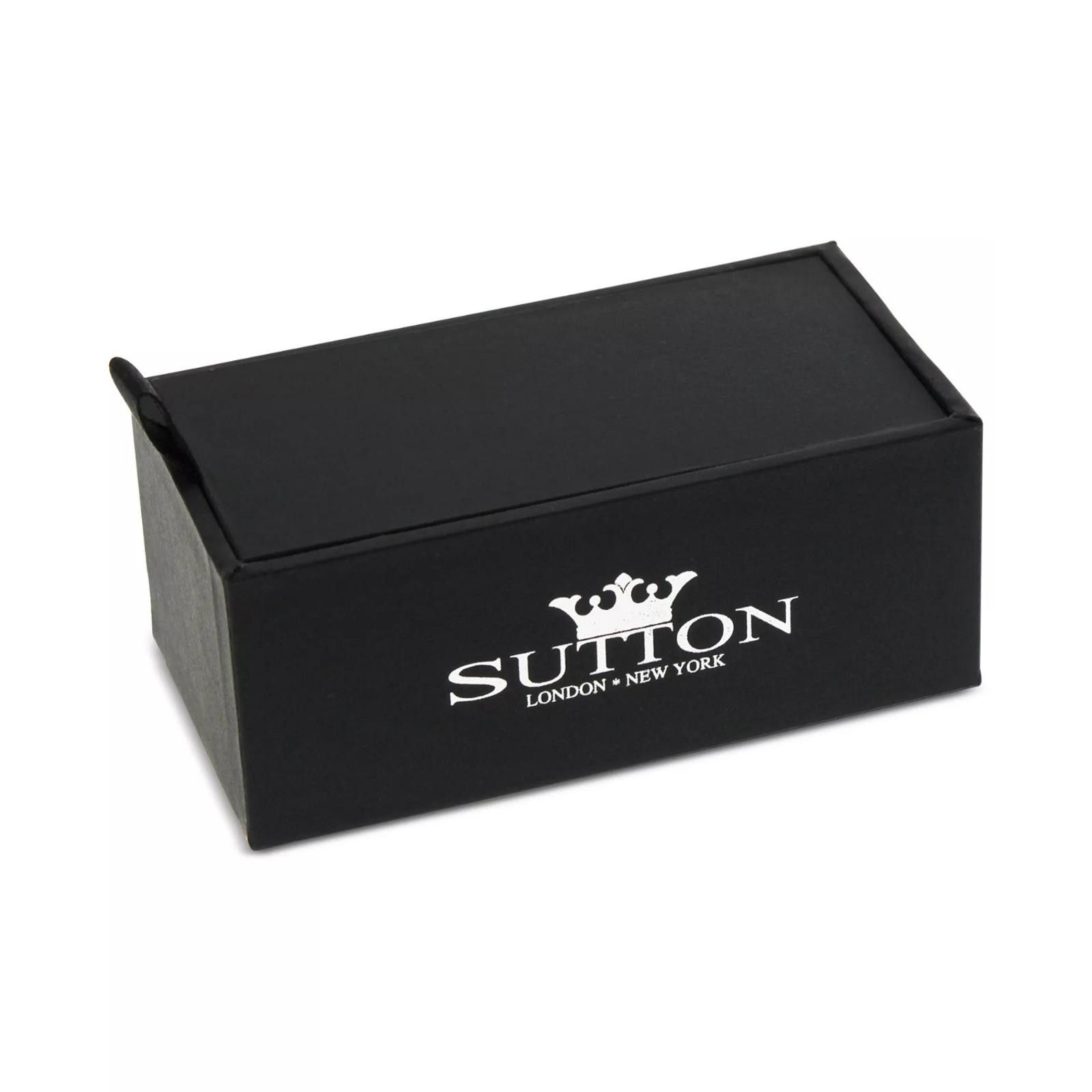 Other Sutton by Rhona Sutton Mother of Pearl & Black CZ Cufflinks Size ONE SIZE - 2 Thumbnail