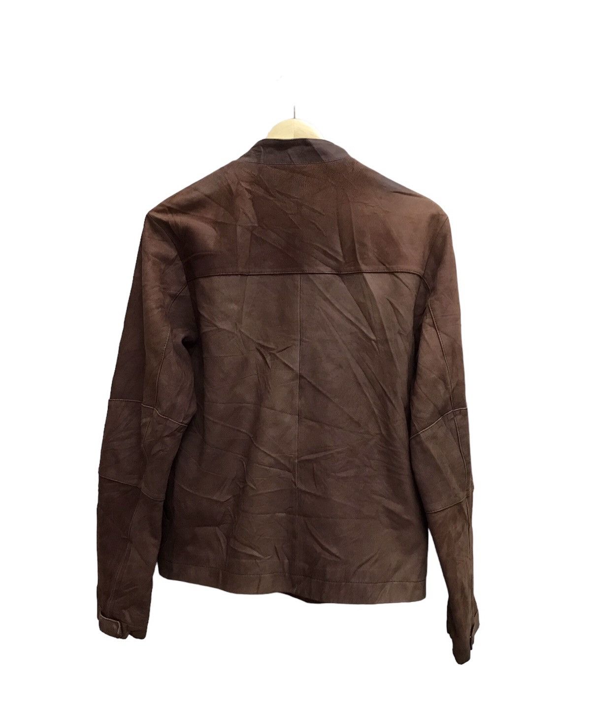 Yohji Yamamoto VINTAGE YOHJI YAMAMOTO D’URBAN A.A.R. BROWN LEATHER JACKET Size US S / EU 44-46 / 1 - 3 Thumbnail