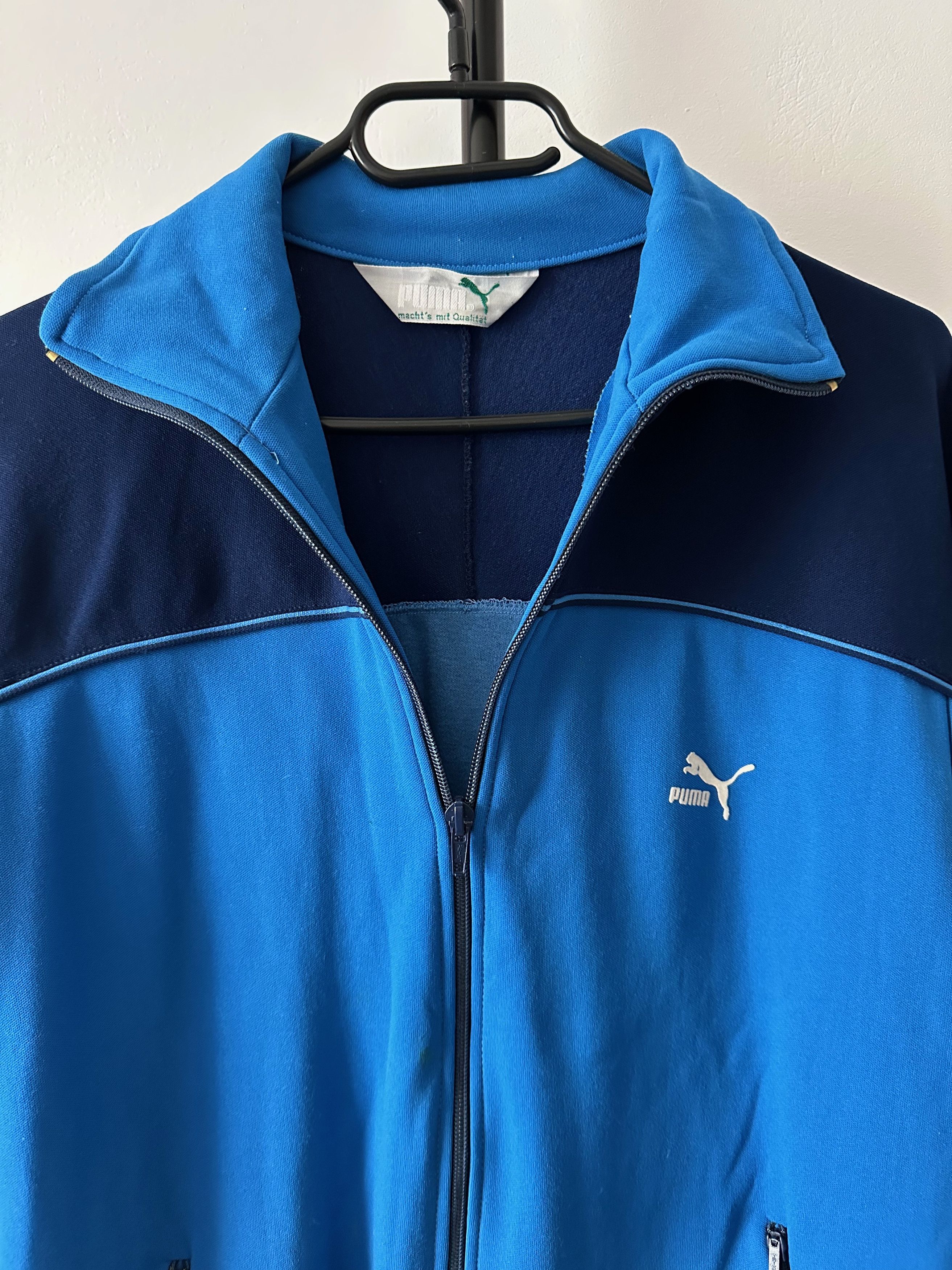Puma 70's - 80's Puma vintage athletic top track jacket Size US L / EU 52-54 / 3 - 3 Thumbnail