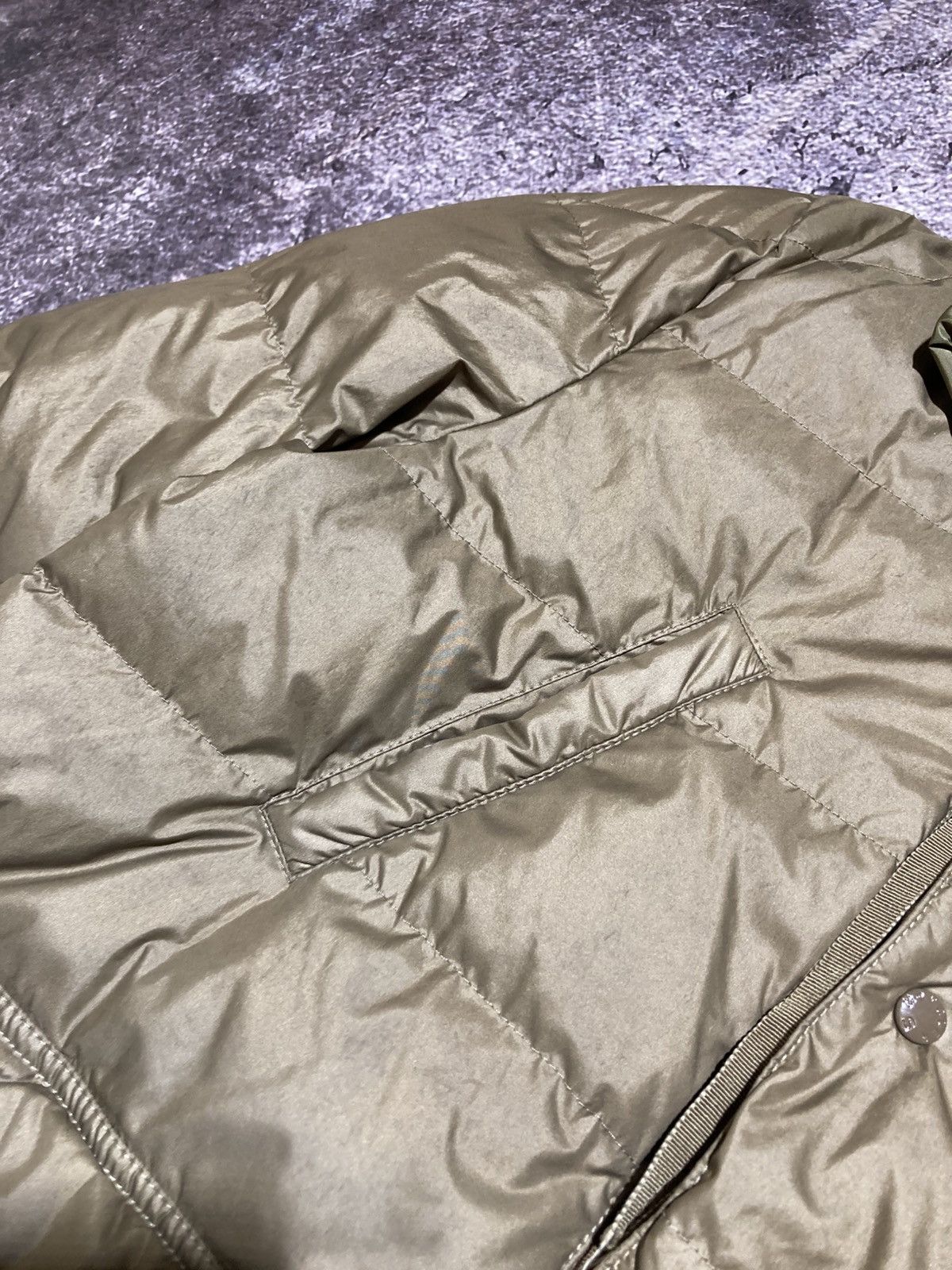 Moncler Moncler Khaki Down Peplum Trim Detailed Seri Jacket Size M / US 6-8 / IT 42-44 - 8 Thumbnail