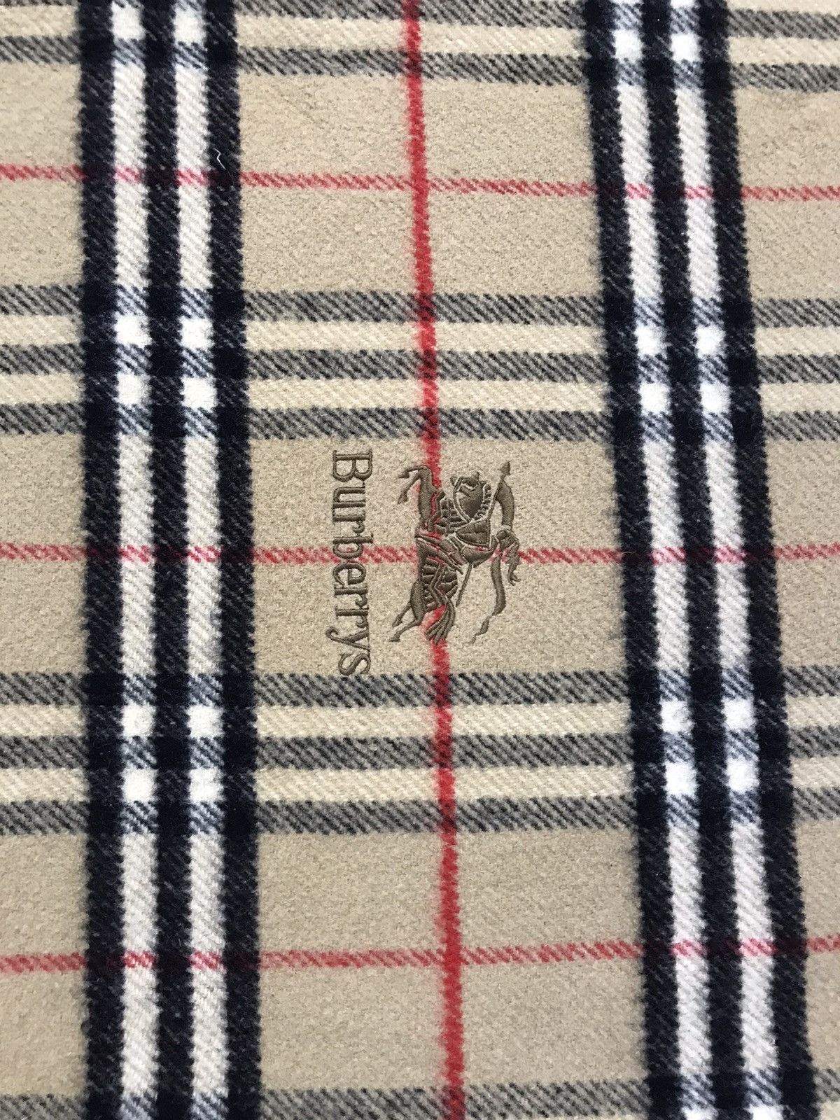 Burberry × Burberry Prorsum × Vintage Burberry Nova Check Wool Blanket Size ONE SIZE - 3 Thumbnail