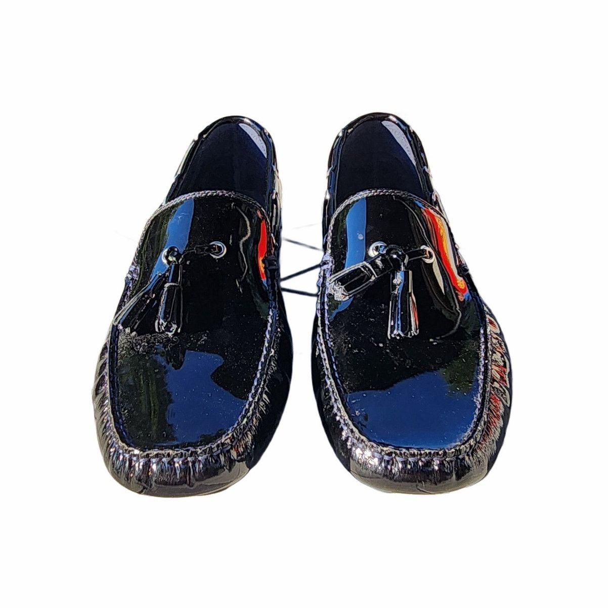 Donald Pliner Donald J Pliner Viper2 Patent Leather Tassel Driving Loafers Size US 13 / EU 46 - 2 Thumbnail