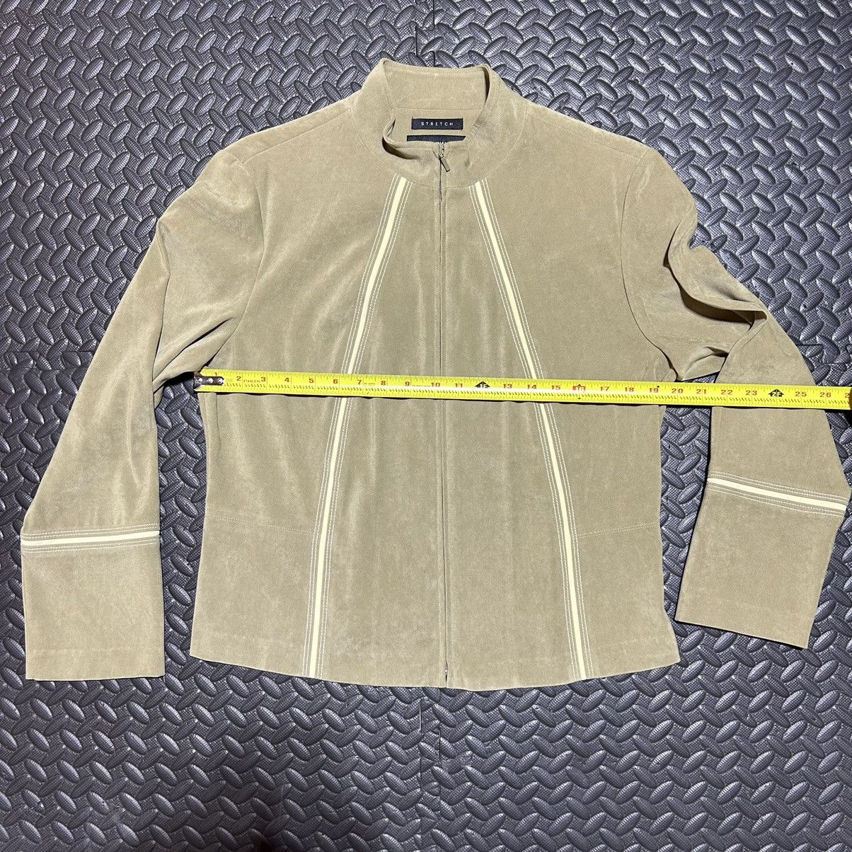 Designer × Other Norton McNaughton Jacket Womens 12 Green Zip Up Stretch Size XL / US 12-14 / IT 48-50 - 3 Thumbnail