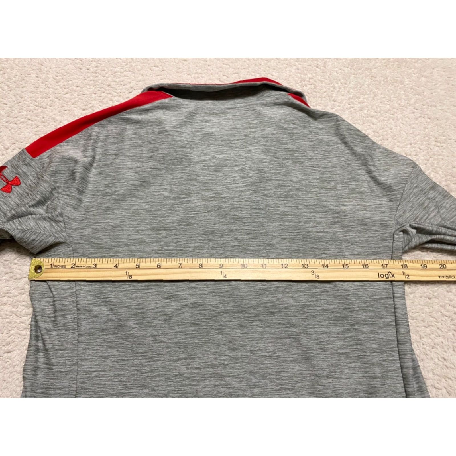 Under Armour Under Armour Womens Shirt Small Gray Long Sleeve 1/4 Zip Activewear Size S / US 4 / IT 40 - 7 Thumbnail