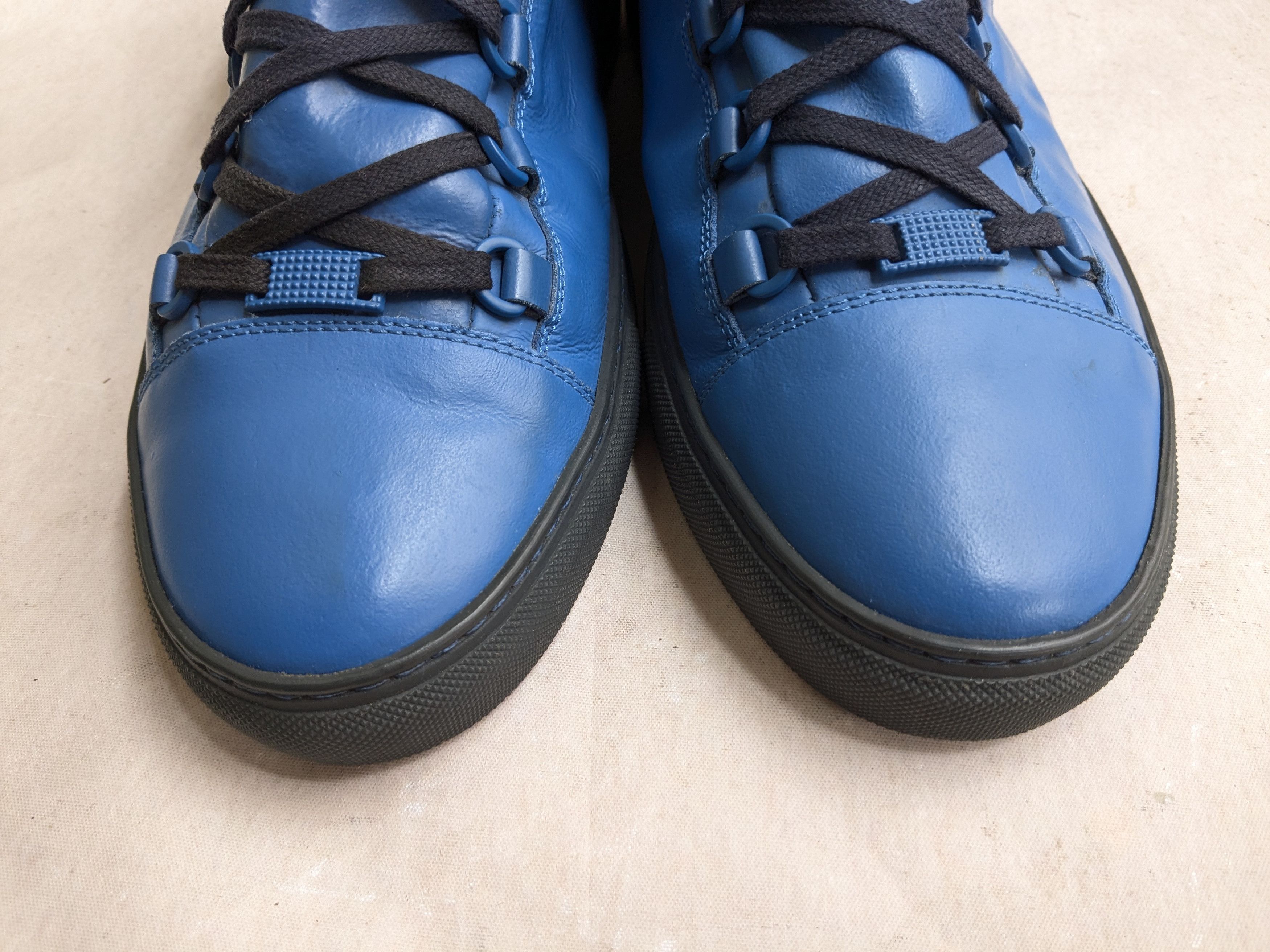 Balenciaga Balenciaga Arena Blue 13 High Tops Suede Size US 13 / EU 46 - 4 Thumbnail