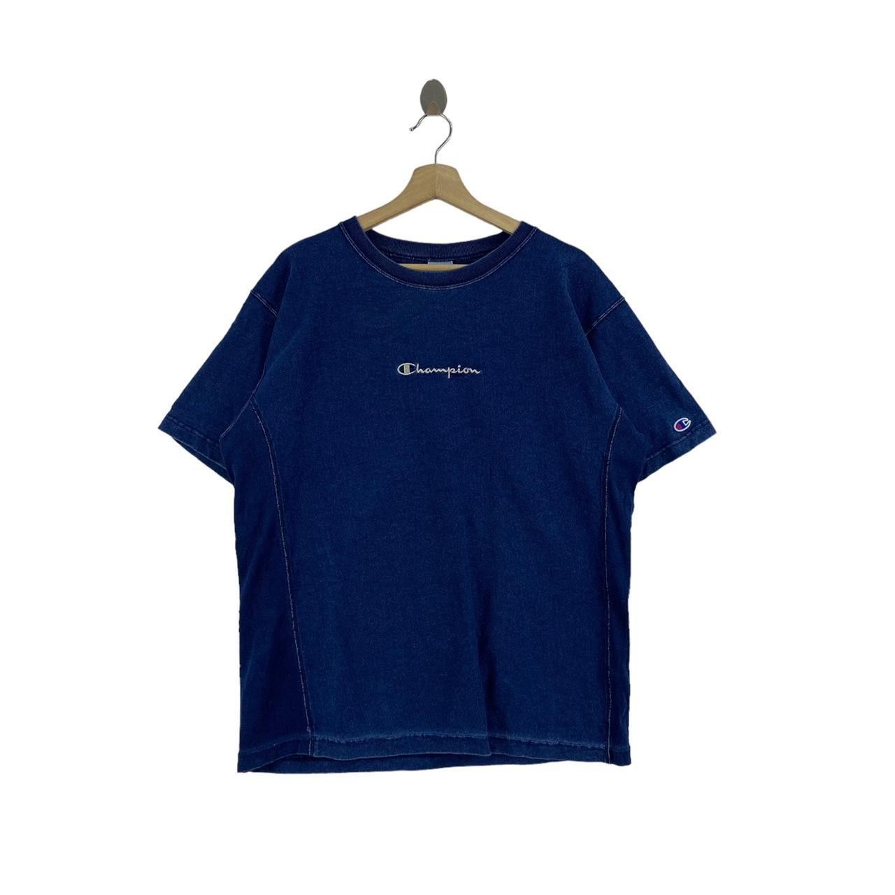 Champion Vintage 90’ CHAMPION REVERSE WEAVE Indigo Tee Shirt Size US L / EU 52-54 / 3 - 1 Thumbnail