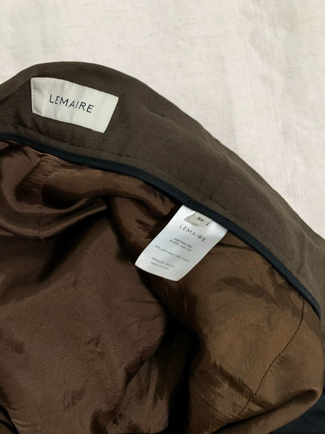 Lemaire Lemaire Textured Slouchy Trousers 36 Size 25" / US 0 / IT 36 - 4 Thumbnail