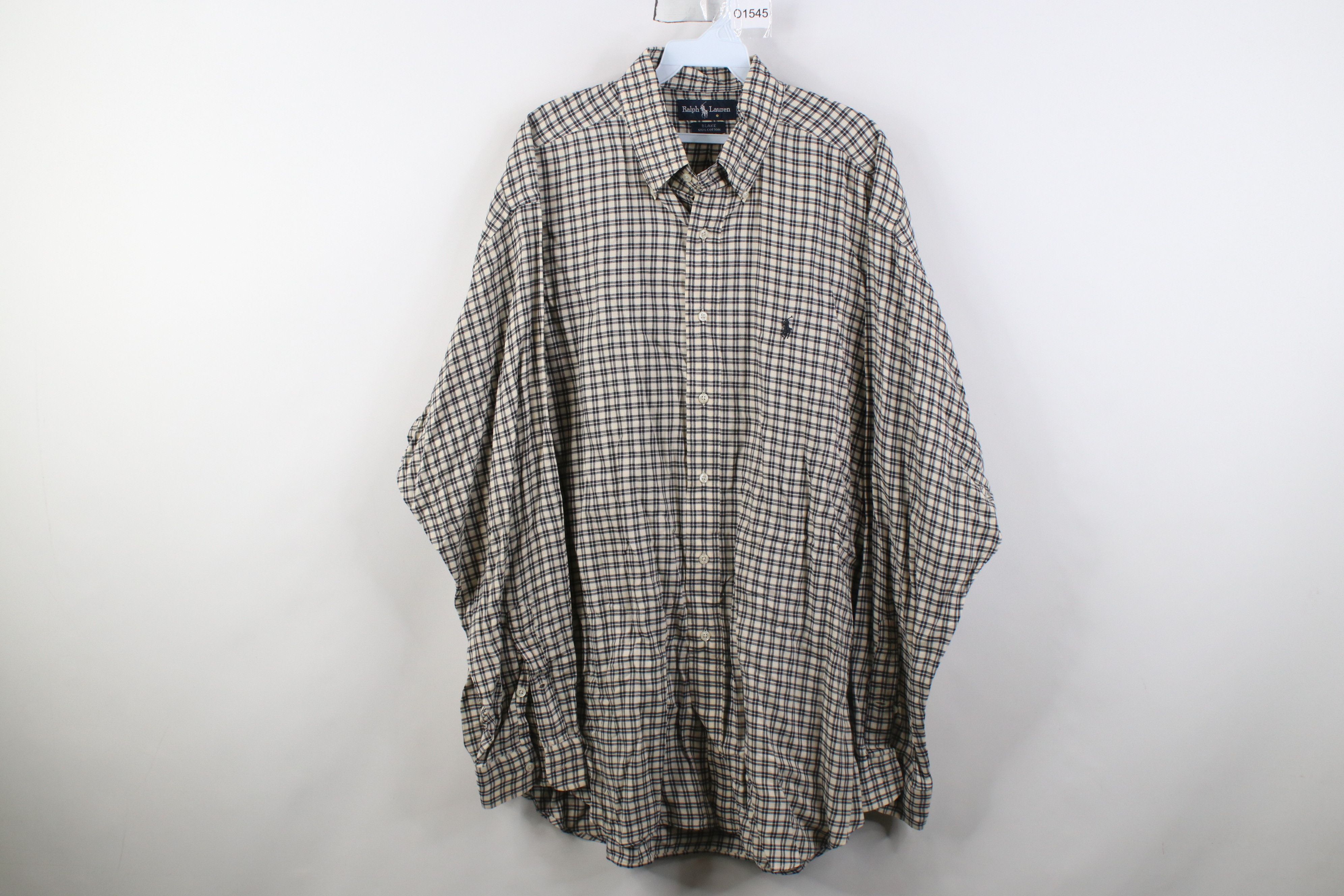 Polo Ralph Lauren Vintage 90s Ralph Lauren Collared Button Down Shirt Plaid Size US XL / EU 56 / 4 - 1 Thumbnail