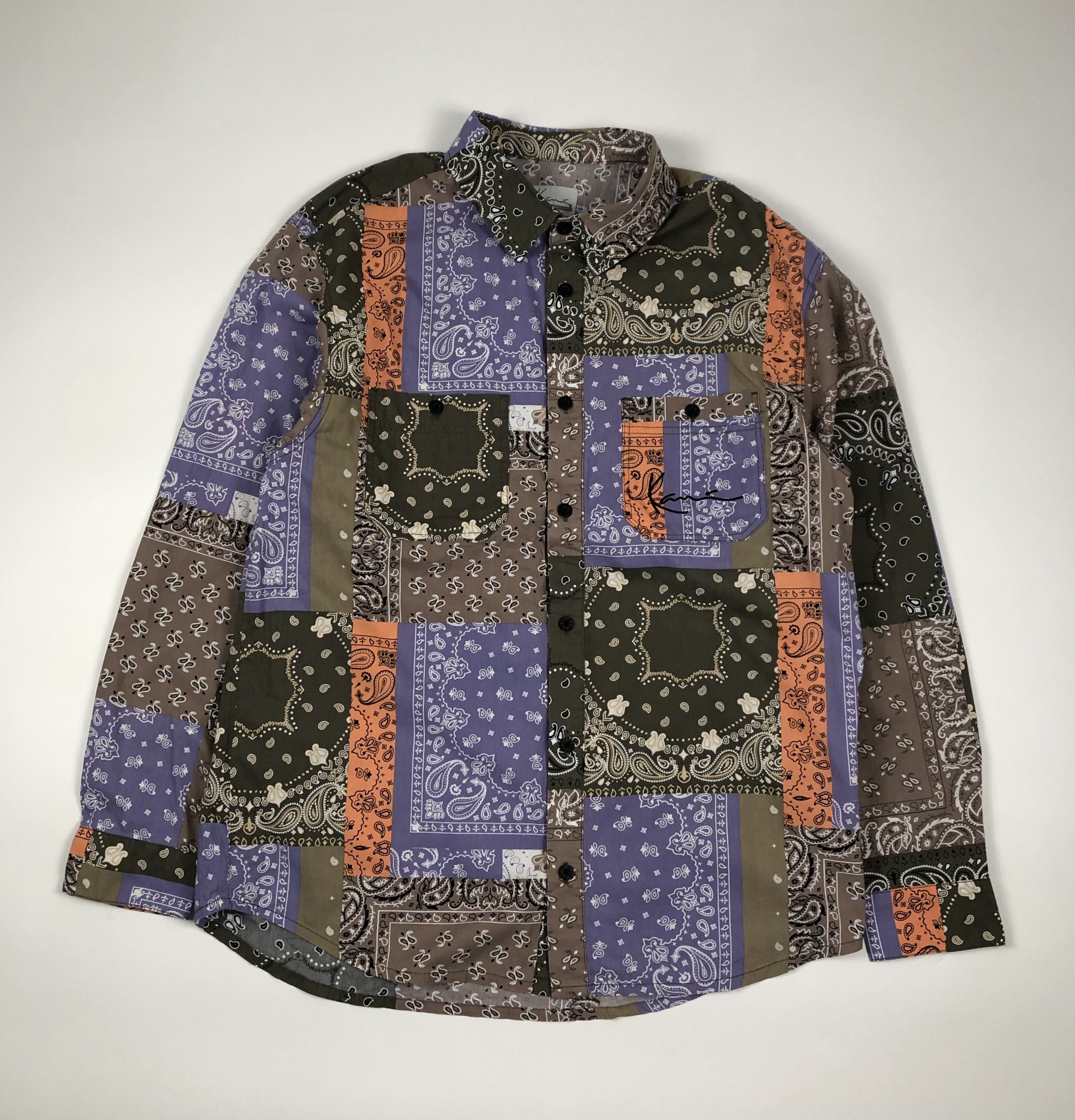 Karl Kani Karl Kani Multicolour Print Shirt Size US L / EU 52-54 / 3 - 1 Thumbnail