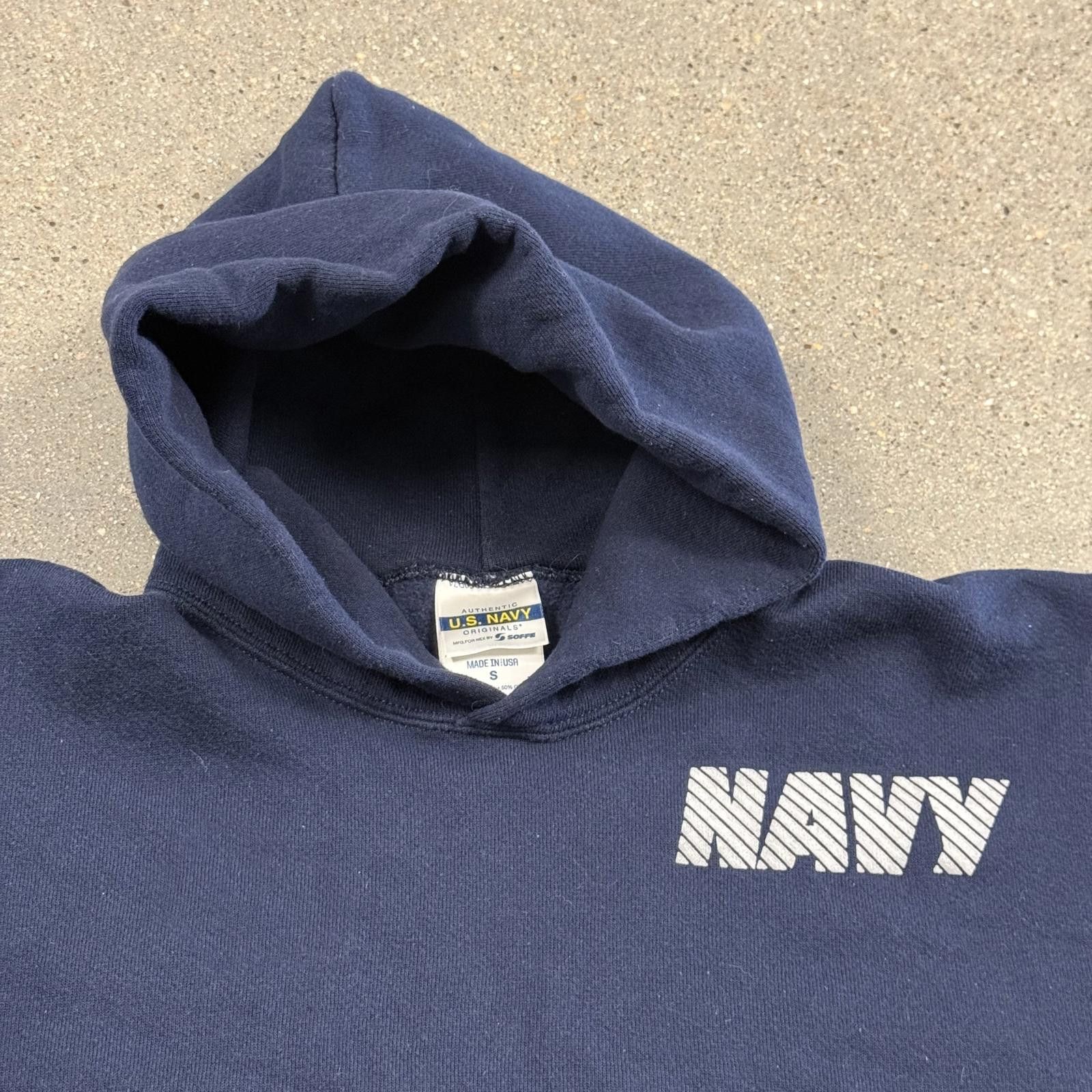 Designer Vtg 90s Authentic U.S. Navy Hoodie Made in USA - S Size US S / EU 44-46 / 1 - 2 Thumbnail