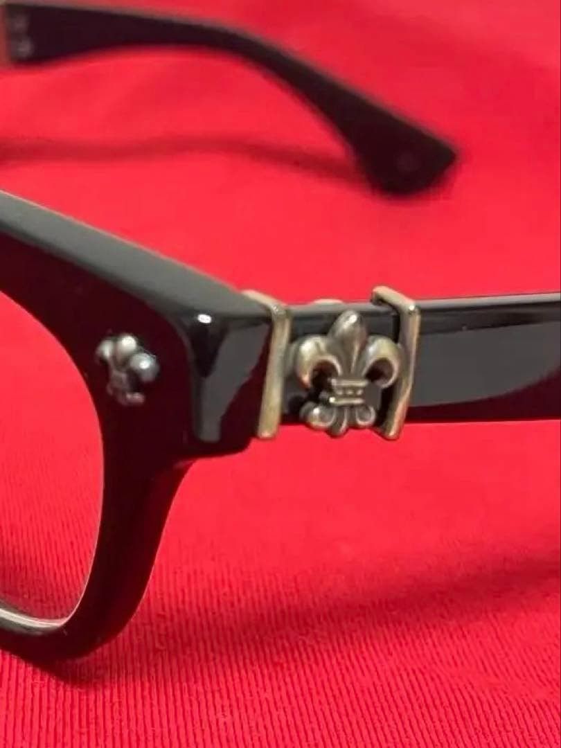 Chrome Hearts CHROME HEARTS DROOLIN Eyeglasses Black 52□20-145 Size ONE SIZE - 2 Thumbnail