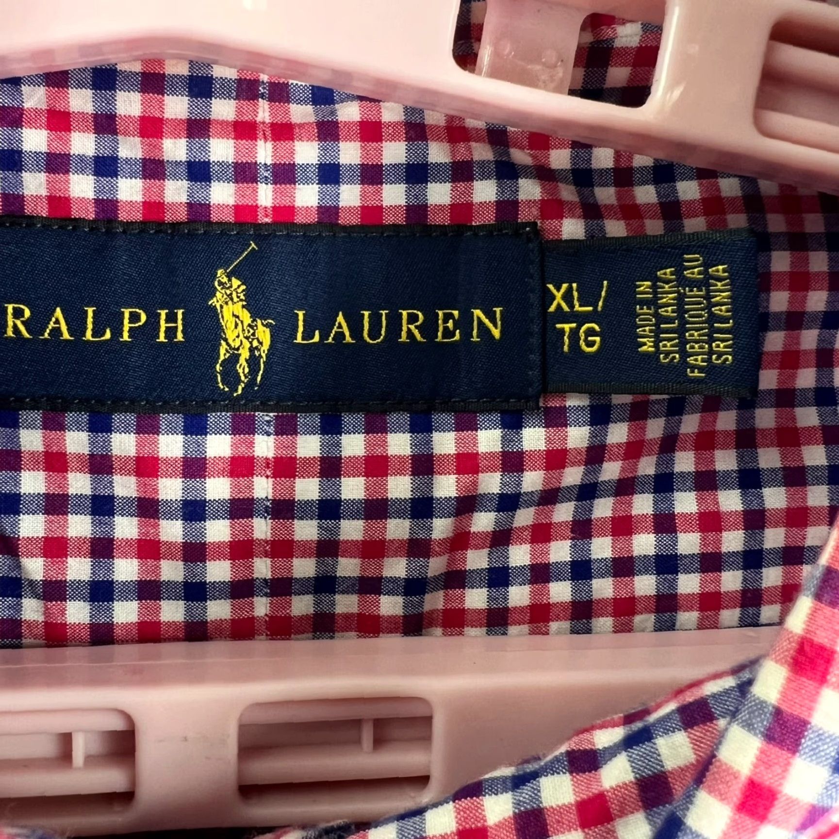 Ralph Lauren Ralph Lauren Button-Up Shirt Mens XL Blue Red Check Long Sleeve Button-Down Casual Business Preppy Vintage: No (But avoid N/A) Size US XL / EU 56 / 4 - 5 Thumbnail