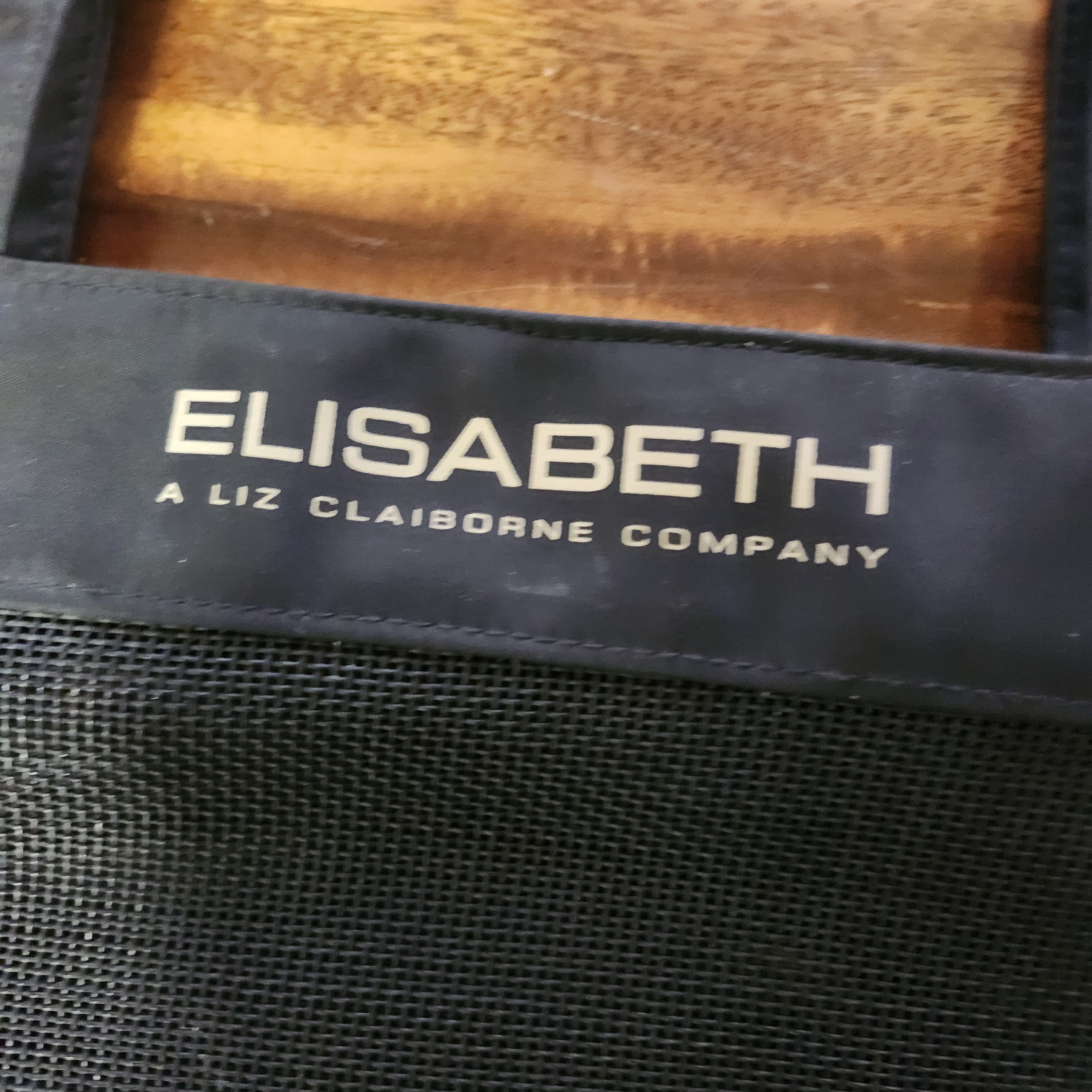 Liz Claiborne Elisabeth by Liz Claiborne Black Mesh Tote Beach Bag Travel Size ONE SIZE - 3 Thumbnail
