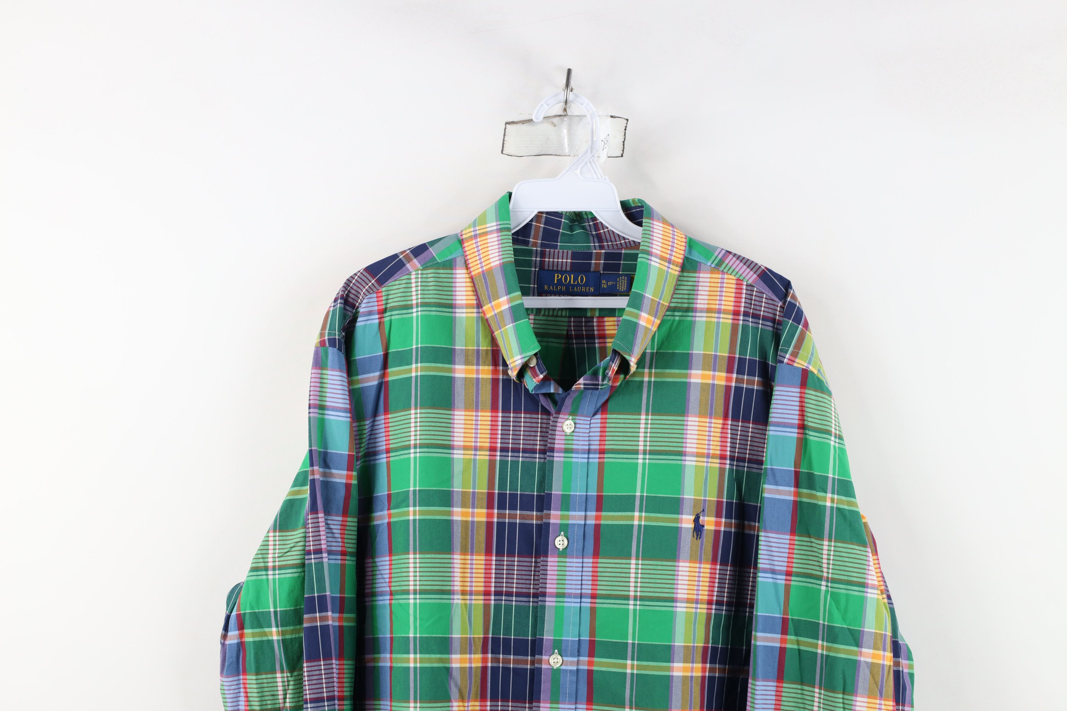 Ralph Lauren Ralph Lauren India Madras Plaid Collared Button Down Shirt Size US XL / EU 56 / 4 - 2 Thumbnail