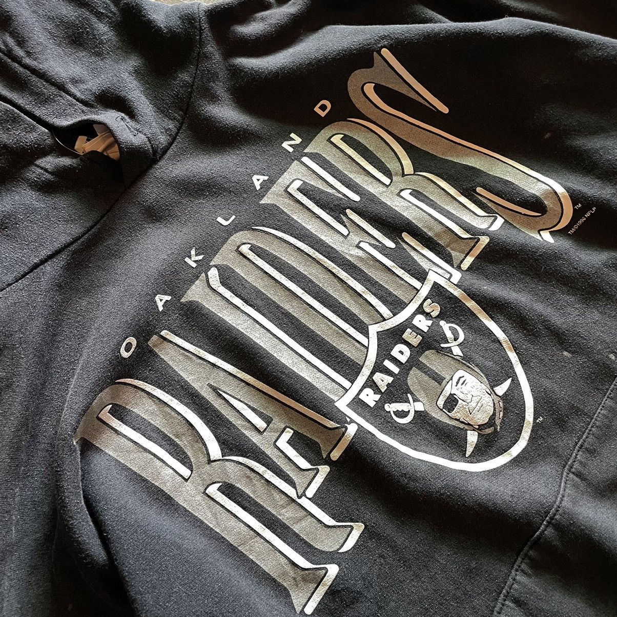 NFL × Vintage Vintage 90’s Raiders Hoodie Size US M / EU 48-50 / 2 - 2 Thumbnail