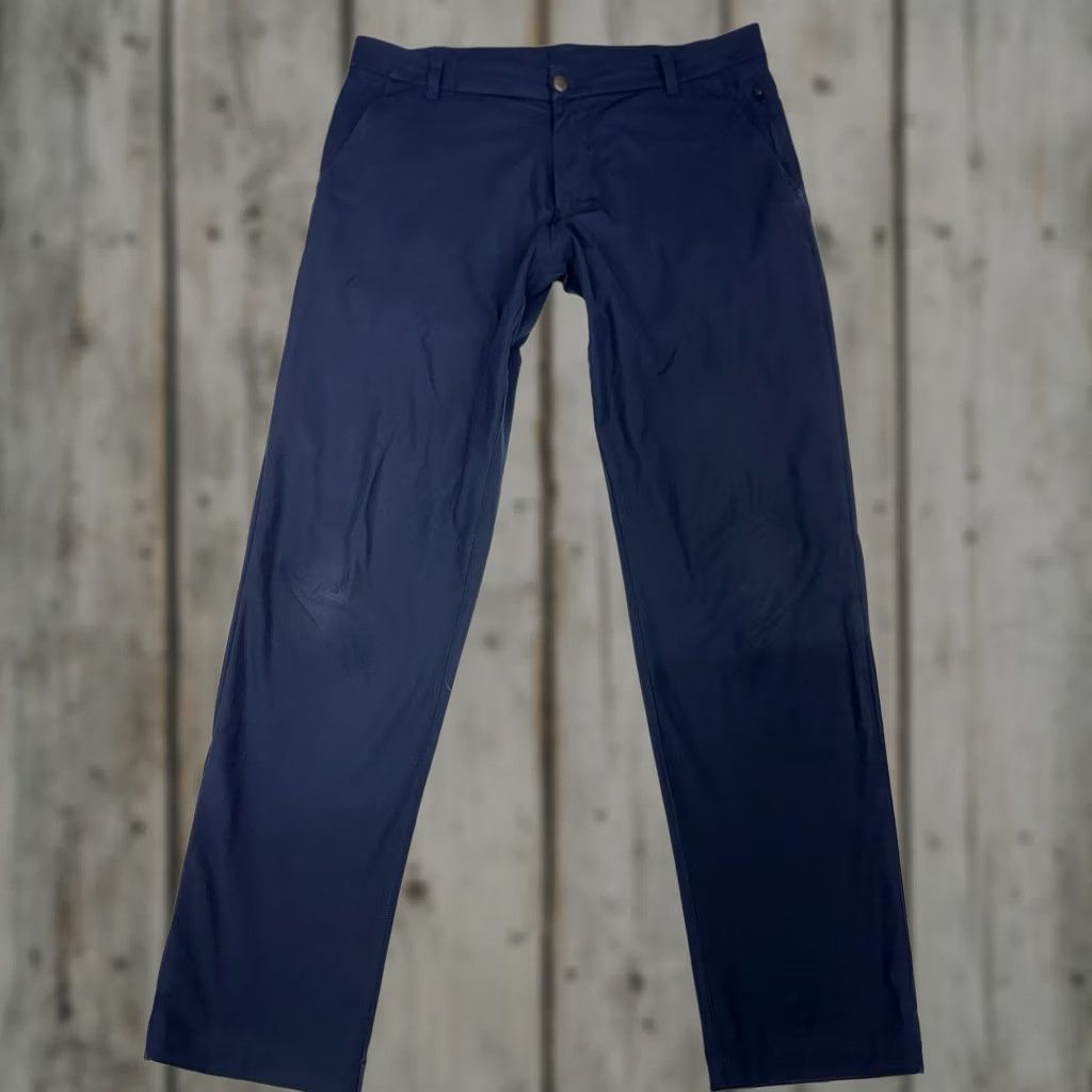 Lululemon Lululemon Commission Pant Classic Men 34x30 Navy Blue Chino Stretch 5-Pocket Flat Front Straight Leg Size US 34 / EU 50 - 1 Thumbnail