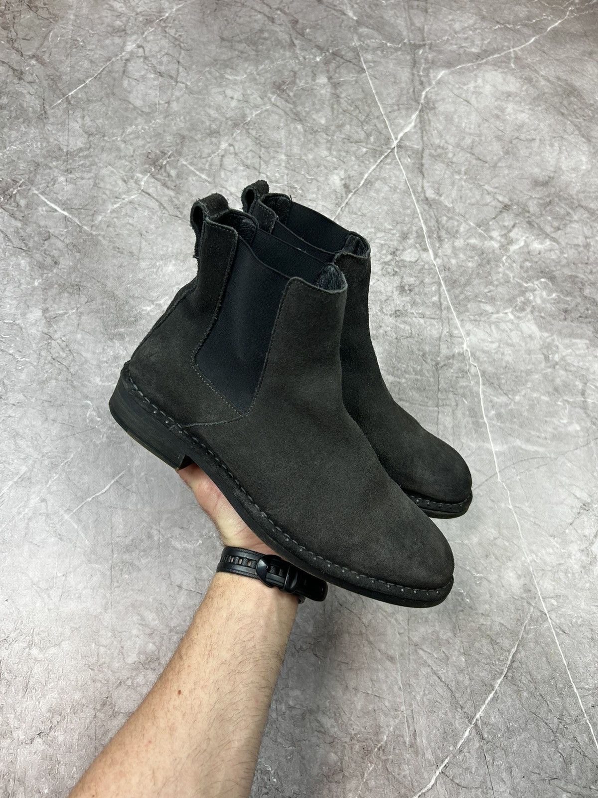 Allsaints AllSaints Suede Grey Chelsea Boots Size US 10 / EU 43 - 1 Thumbnail