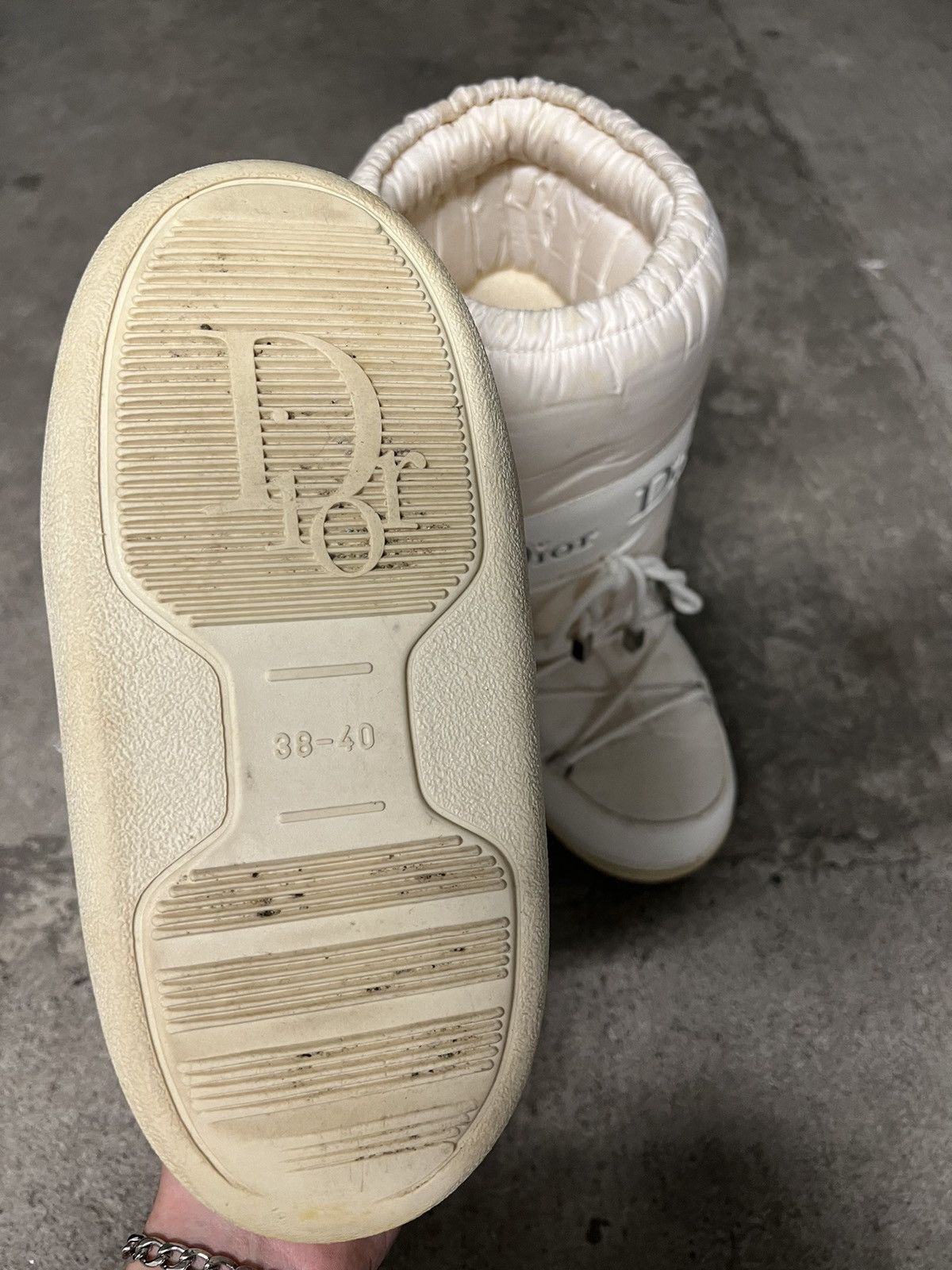 Dior FW/04 Dior Galliano White/Cream Moon Boots☃️ Size US 10 / IT 40 - 6 Thumbnail