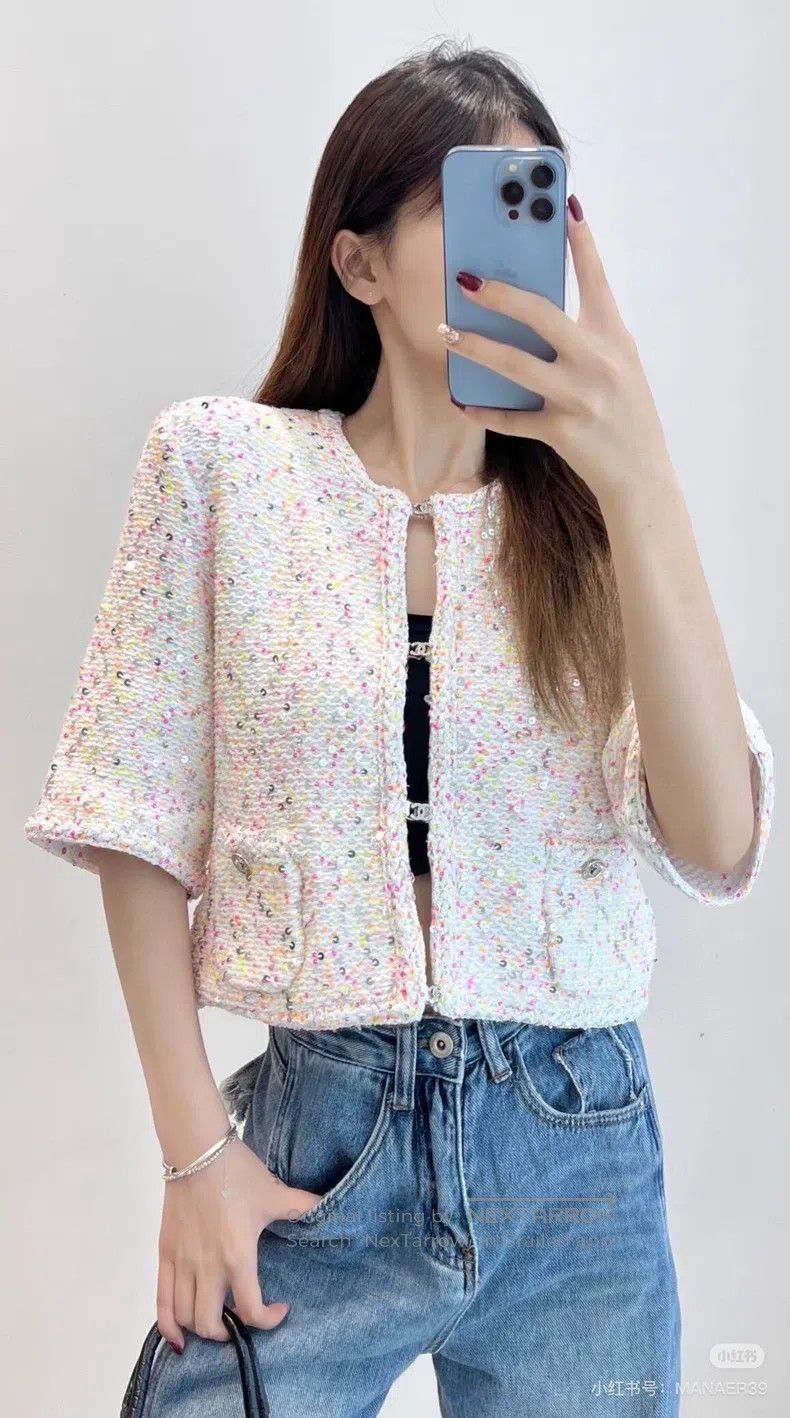 Chanel Chanel 24P Spring and Summer Preview White Colour Sequin E Size XS / US 0-2 / IT 36-38 - 2 Thumbnail