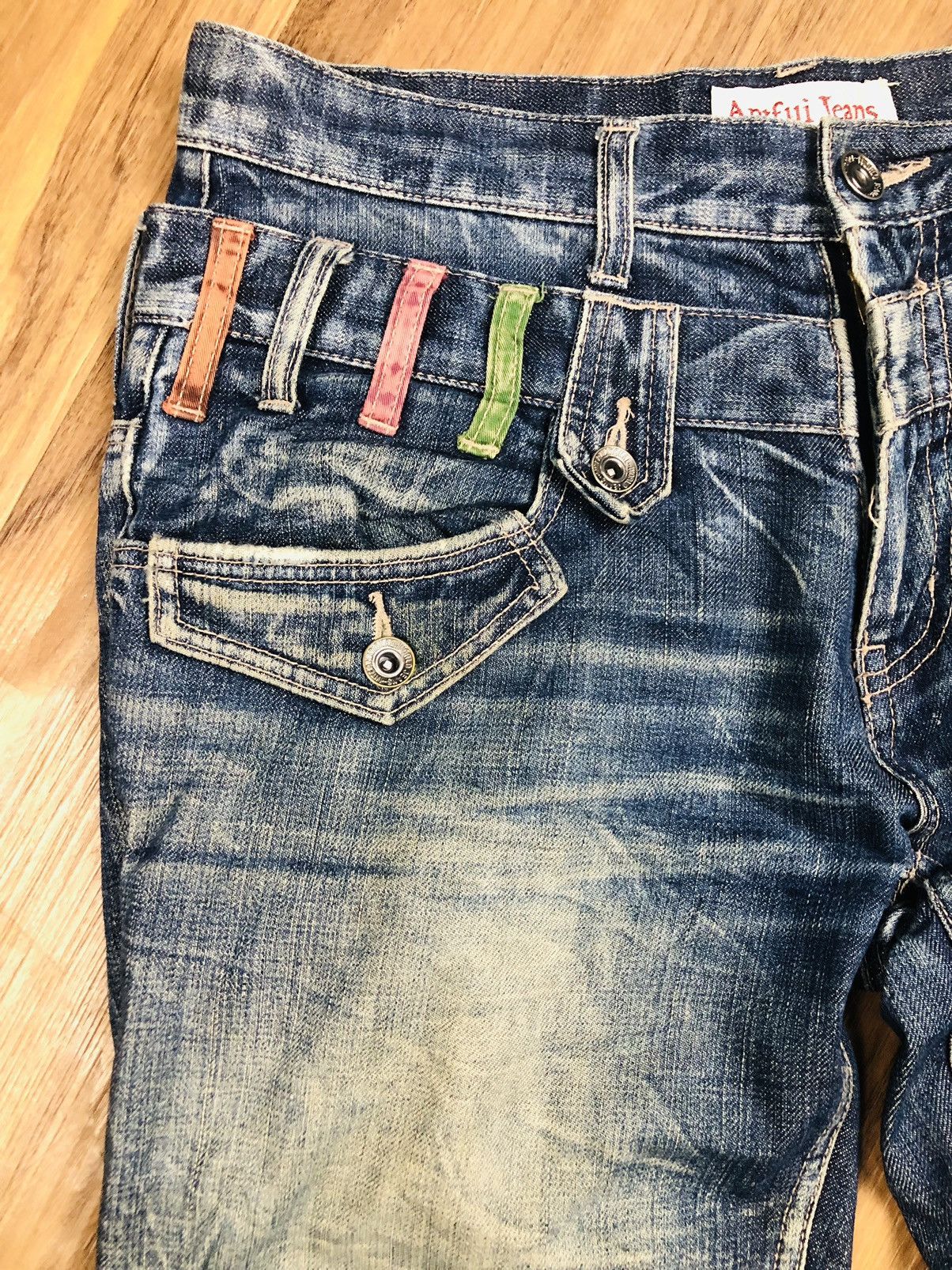 Japanese Brand Rare Vintage ANTFUI JEANS 82 Denim (37) Size US 32 / EU 48 - 6 Thumbnail