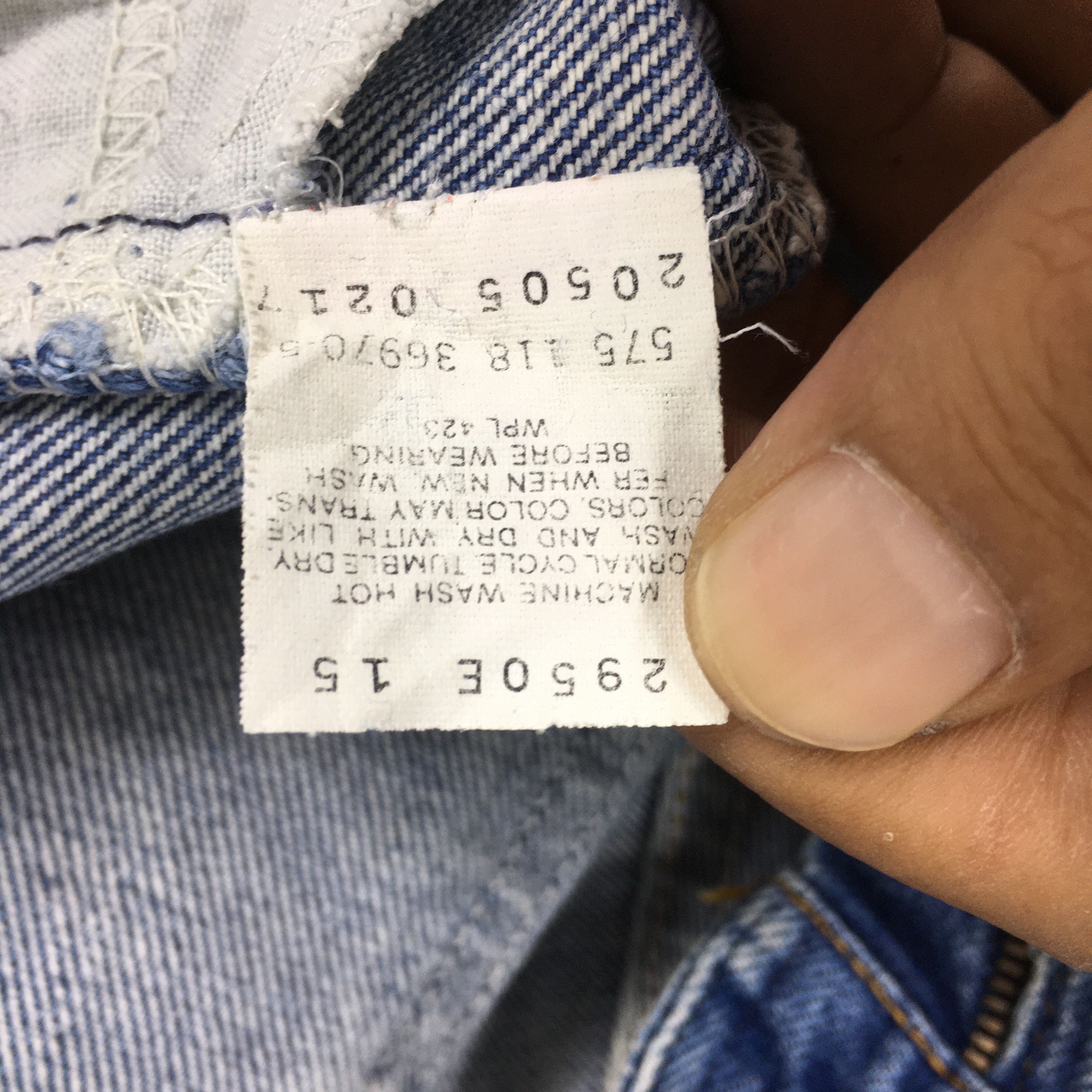Size 34x29.5 Vintage 90s Levi's 505 Faded Blue Jeans