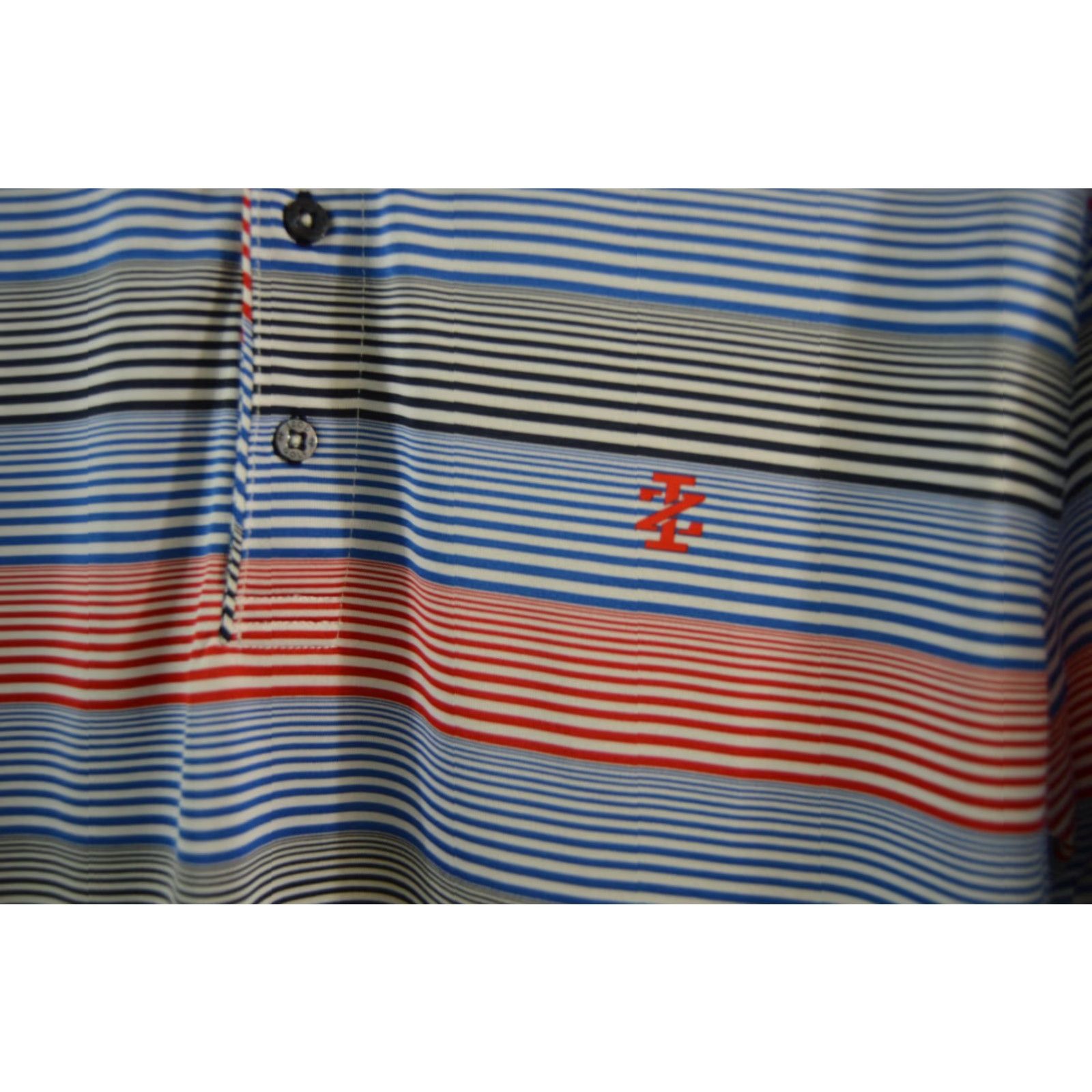 Izod Izod Polo Golf Shirt Multicolor Striped Men's SZ Large Size US L / EU 52-54 / 3 - 3 Thumbnail
