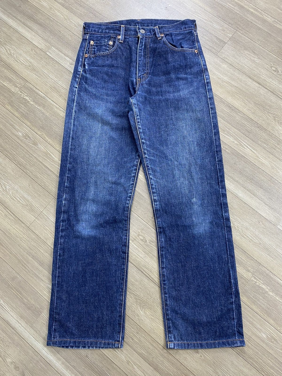 Levi's Vintage Clothing 🇯🇵Vintage Levis 502XX LVC Selvedge Japan Blue Jeans Size US 30 / EU 46 - 2 Thumbnail