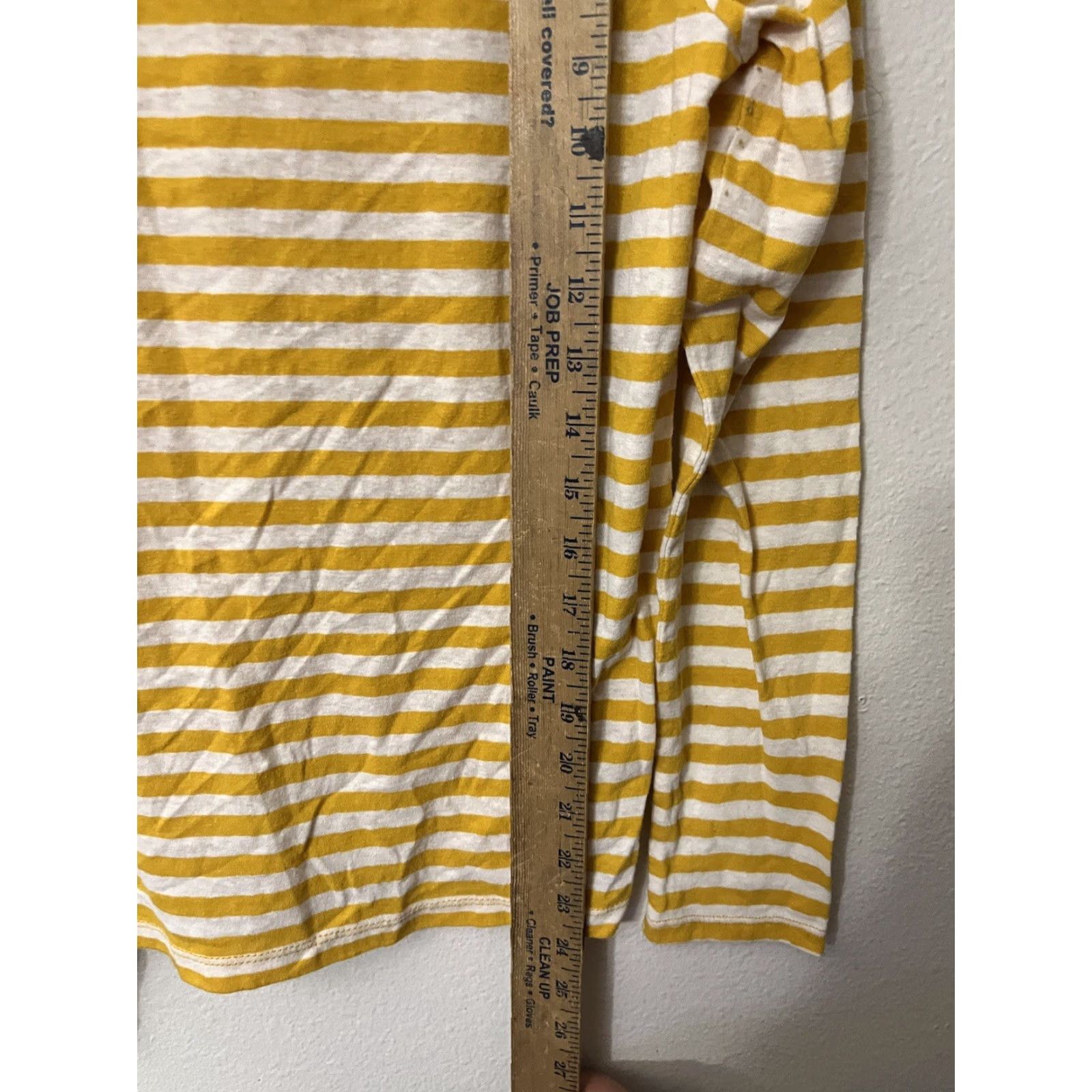 J.Crew VINTAGE J.CREW Cotton Striped Pullover Knit Top Tee Long Sleeve Casual Yellow S Womens Size S / US 4 / IT 40 - 6 Thumbnail