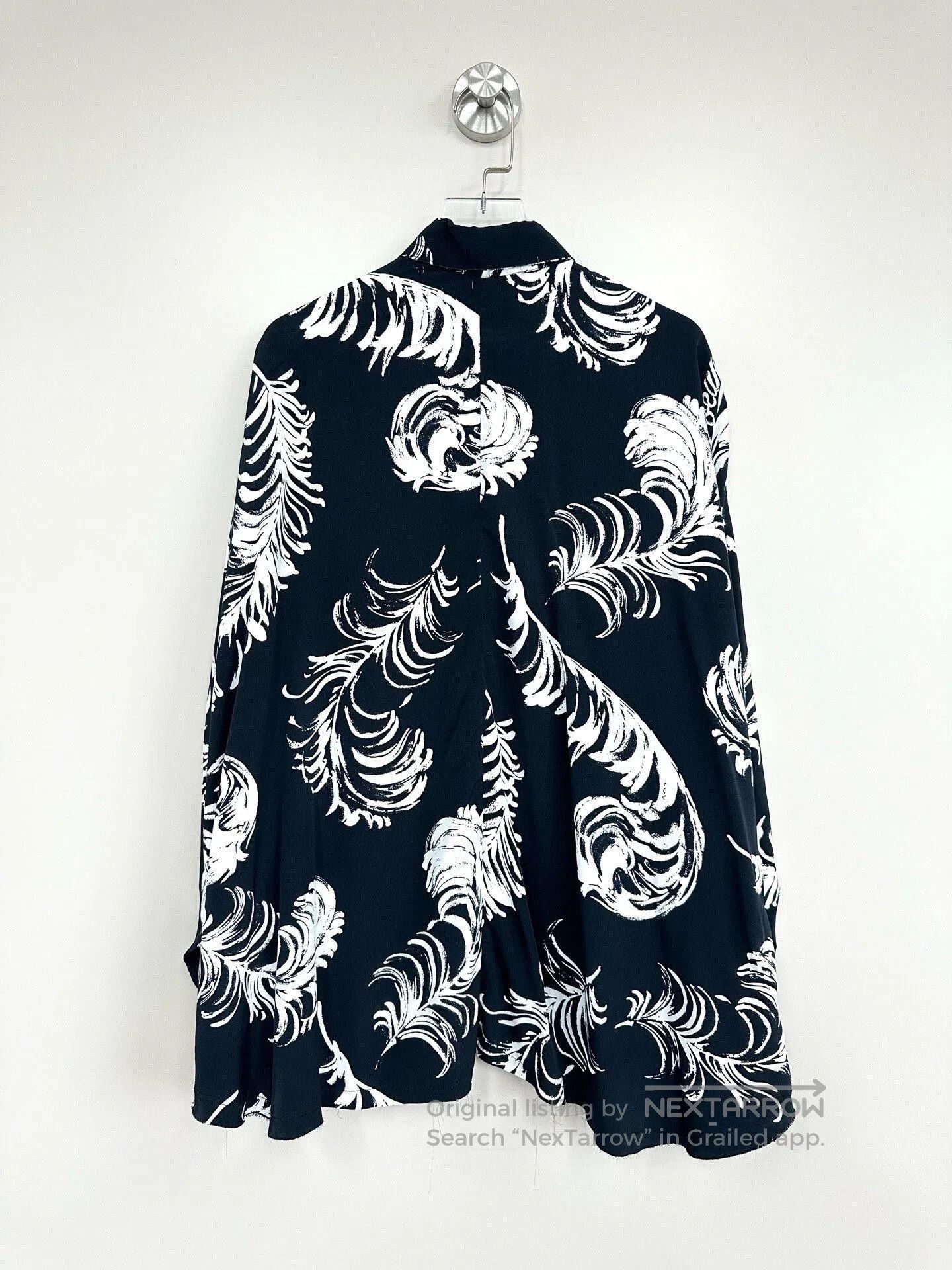 Loewe Loewe Black Floral Silk Long. Size S / US 4 / IT 40 - 2 Thumbnail