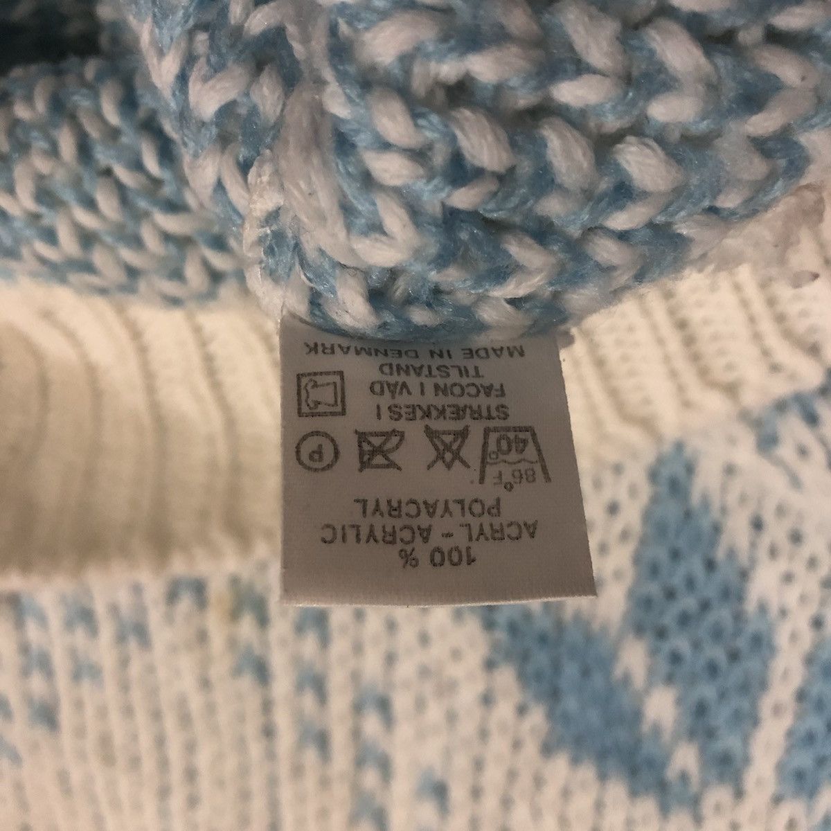 Vintage Svarres Knit Acrylic Polyacryl Made in Denmark Sweater Size S / US 4 / IT 40 - 5 Thumbnail