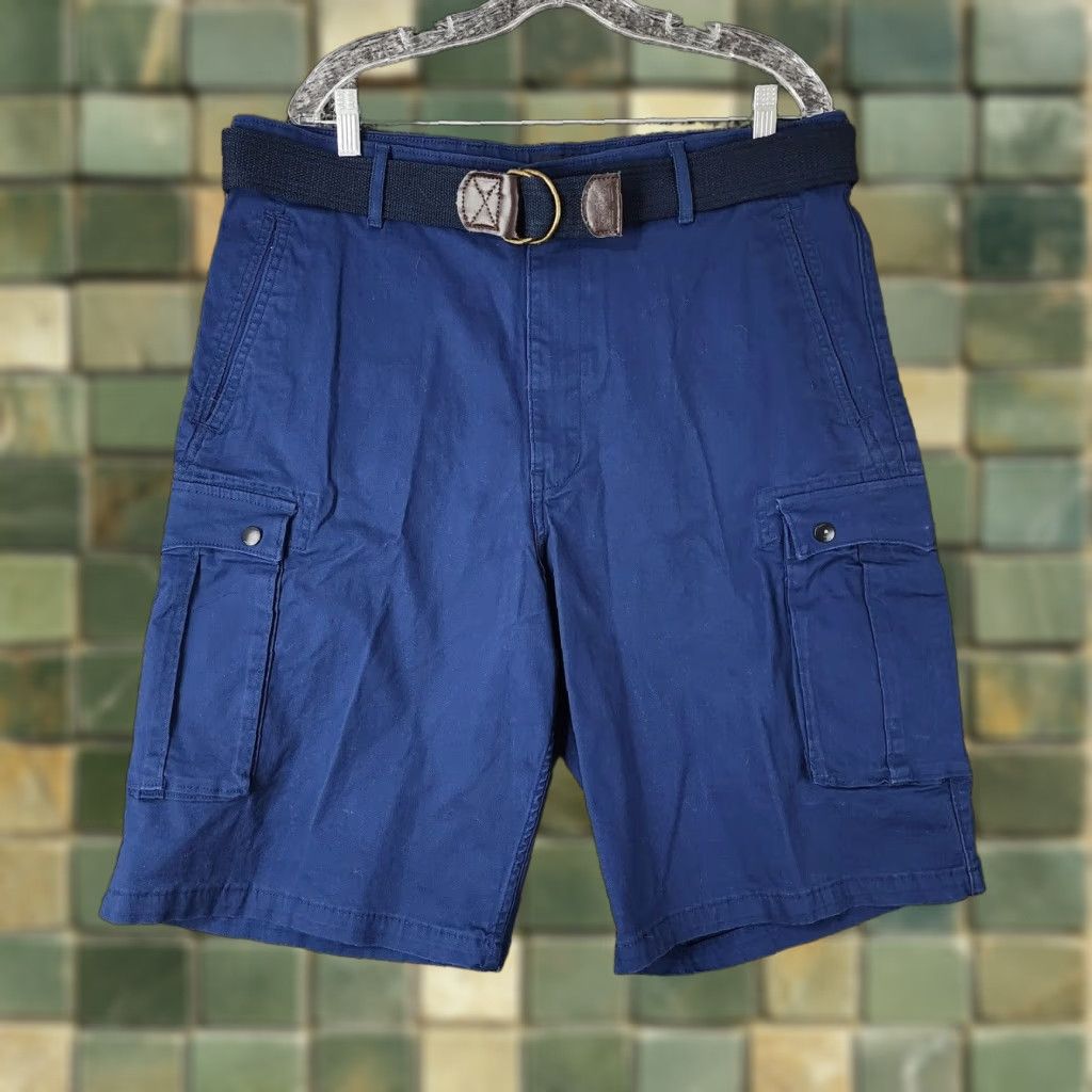 Levi's Levi's Cargo Shorts Mens Blue Belted Size 36 Regular Size US 36 / EU 52 - 1 Thumbnail