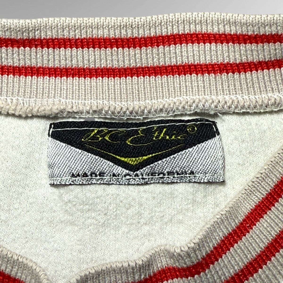 Bc Ethic Vintage 90s BC Ethic Embroidered Knit Shirt 🔴 Size US L / EU 52-54 / 3 - 3 Thumbnail