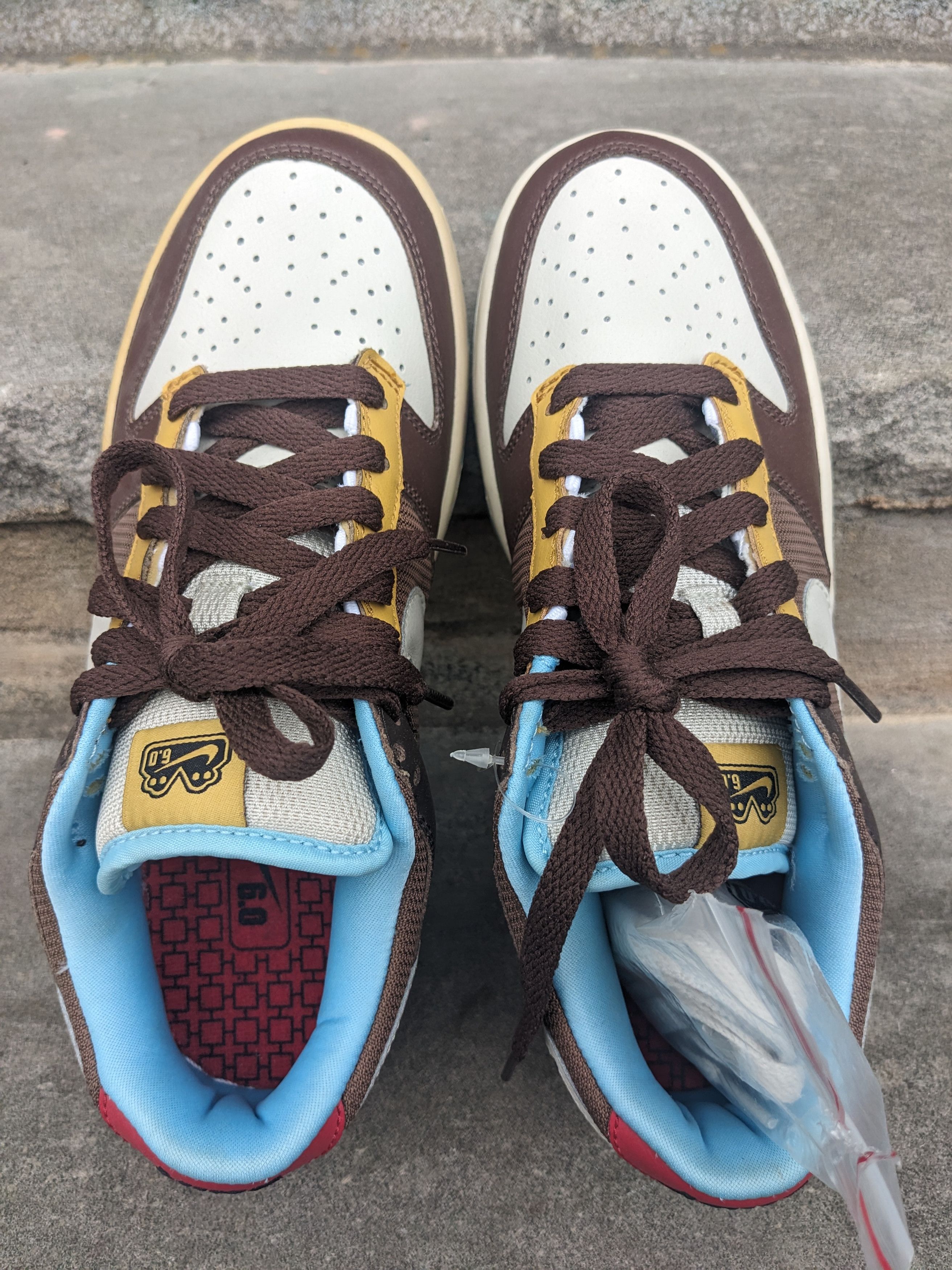 Nike × Vintage Nike Dunk Low Medium Brown Size 6.5 314142-203 Vintage 2007 Size US 6.5 / EU 39-40 - 3 Thumbnail