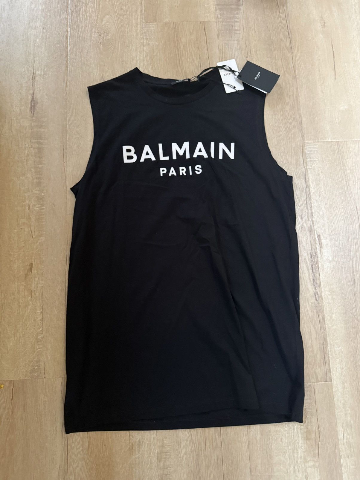 Balmain Balmain mens logo sleeveless top Size US XL / EU 56 / 4 - 1 Thumbnail