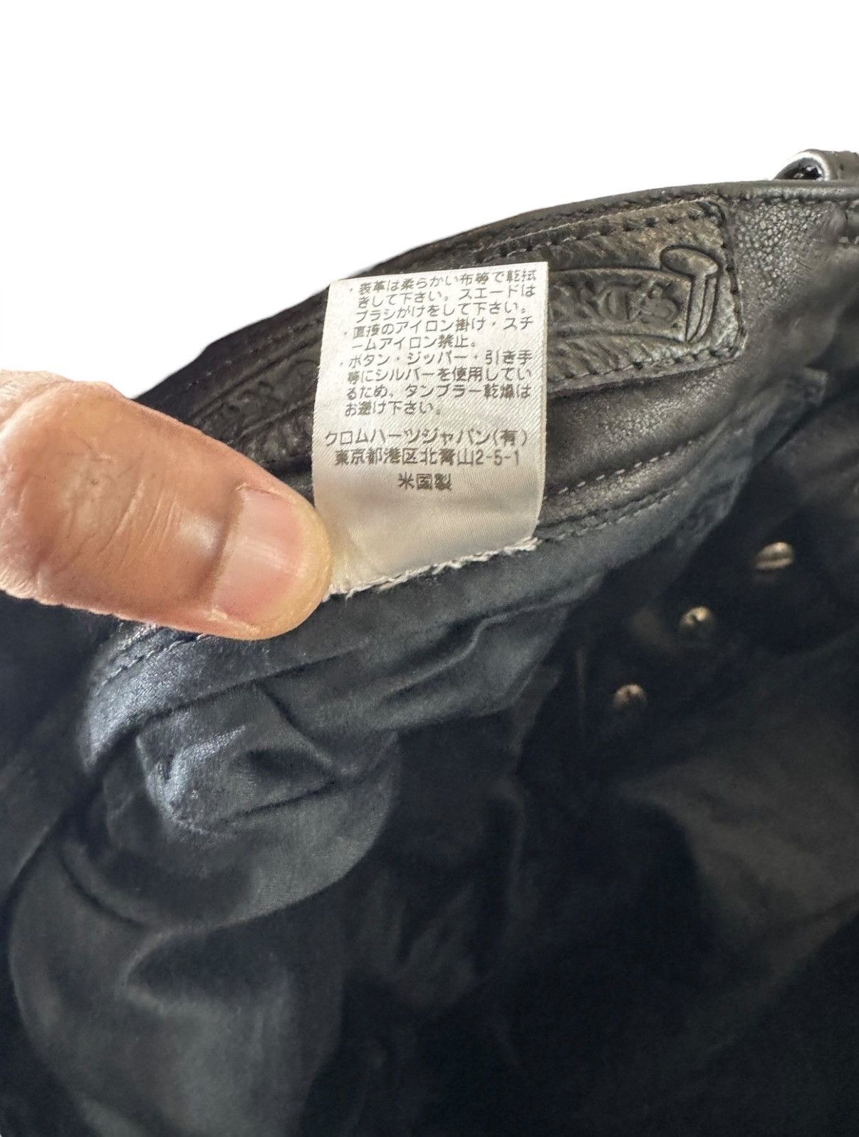 Chrome Hearts 1/1 Matty Boy Chrome Hearts Painted Leather Fleur-Knee Pants Size US 29 - 15 Thumbnail