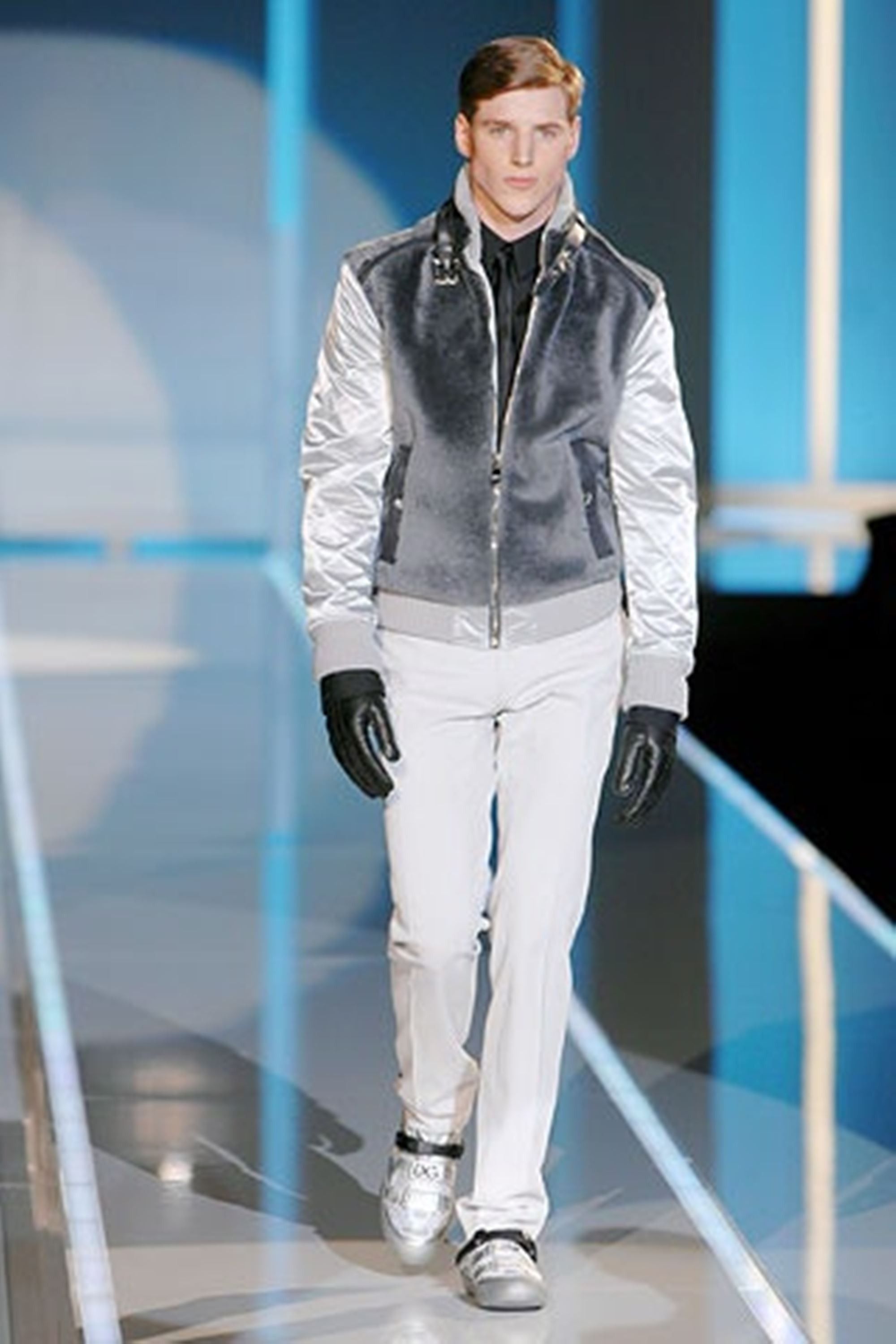 Dolce & Gabbana Dolce & Gabbana 07F/W Wool Fur Patch Nylon Jacket Size US S / EU 44-46 / 1 - 1 Thumbnail
