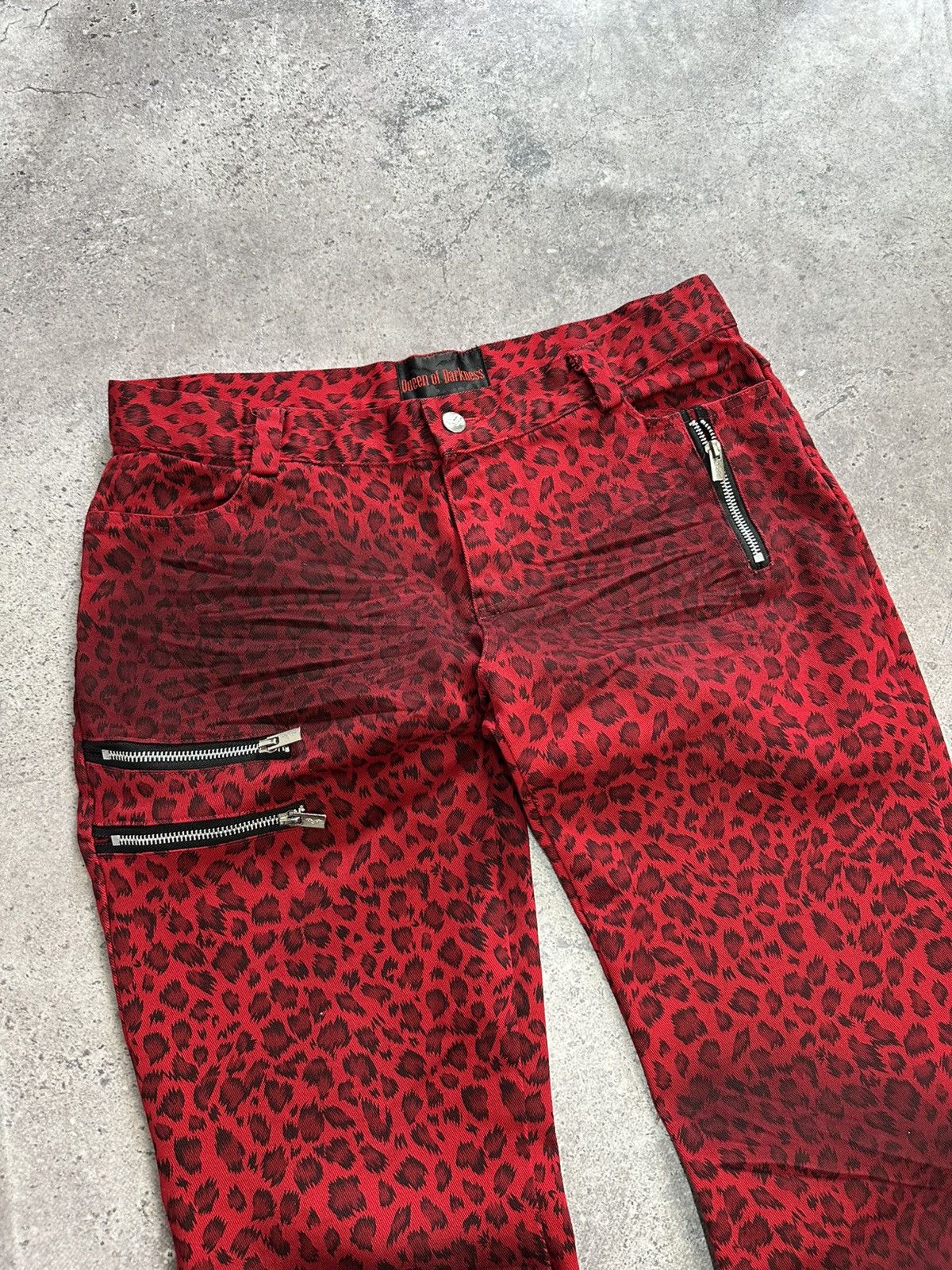 Tripp NYC Vintage Queen Of Darkness Leopard Pants Tripp Style Zip Size US 32 / EU 48 - 7 Thumbnail